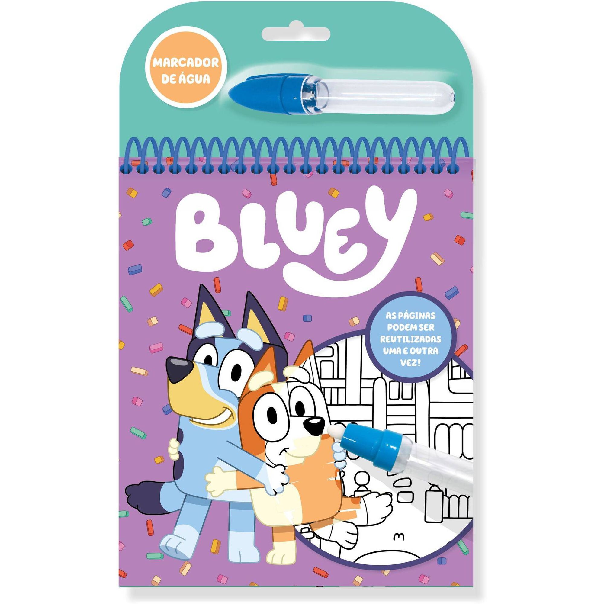 Bluey - Pintar com Marcadores de &Aacute;gua