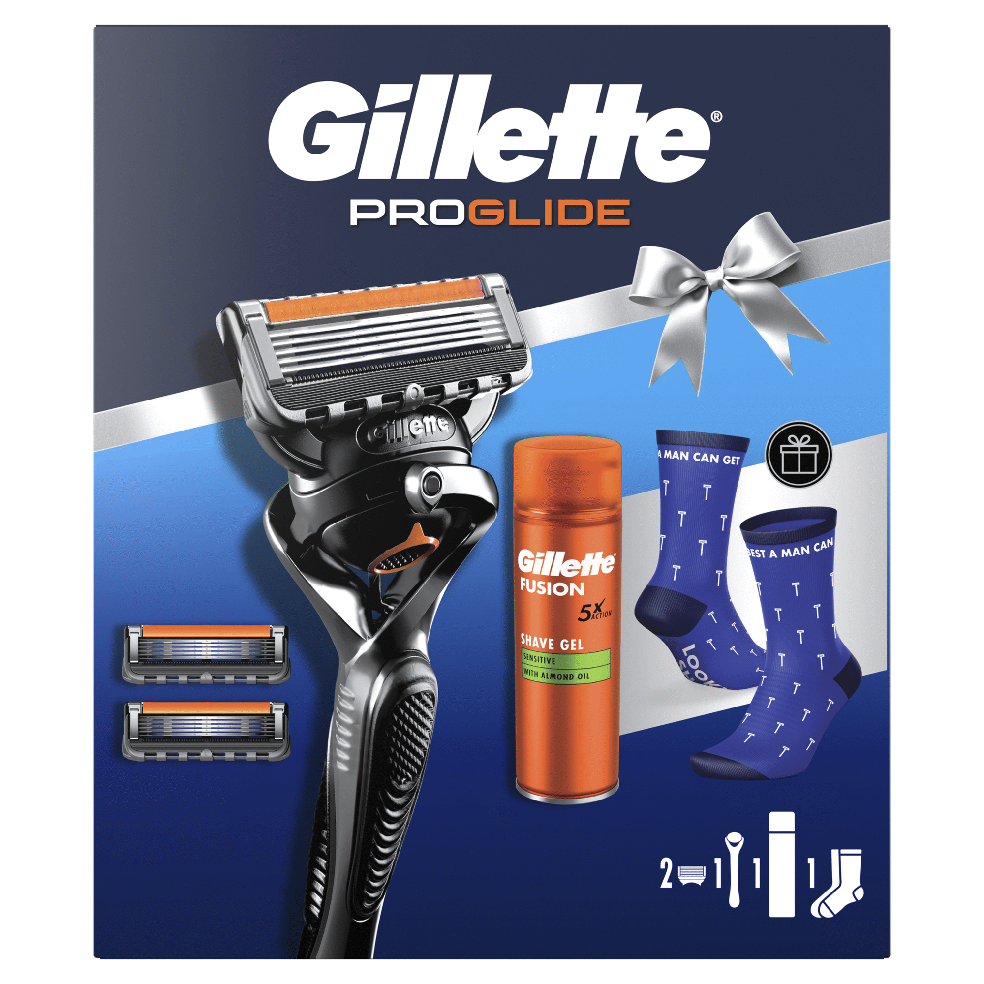 Coffret  Máquina de Barbear ProGlide + Oferta Meias