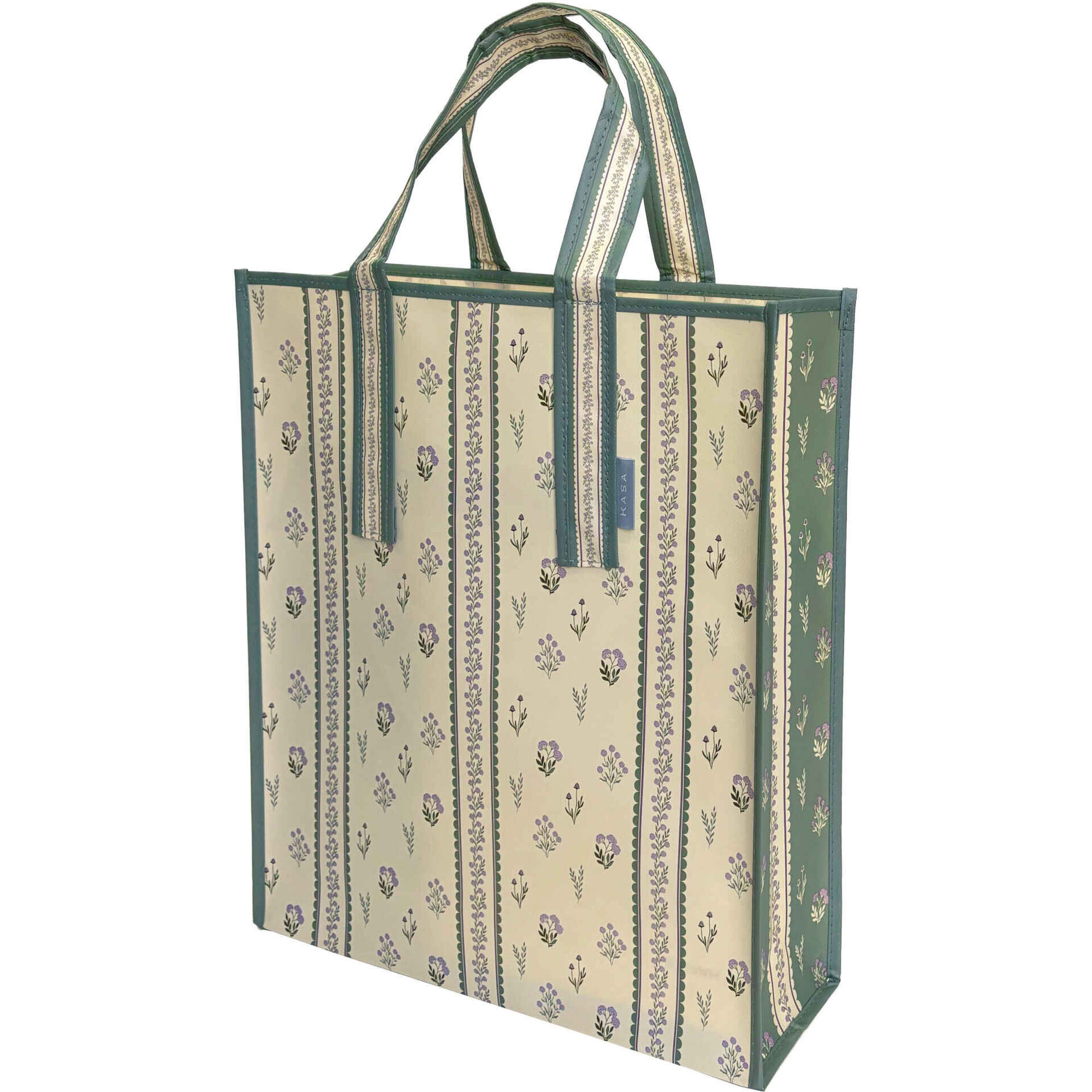 Saco Dupla Face Flores Verde Saco Dupla Face Flores Verde