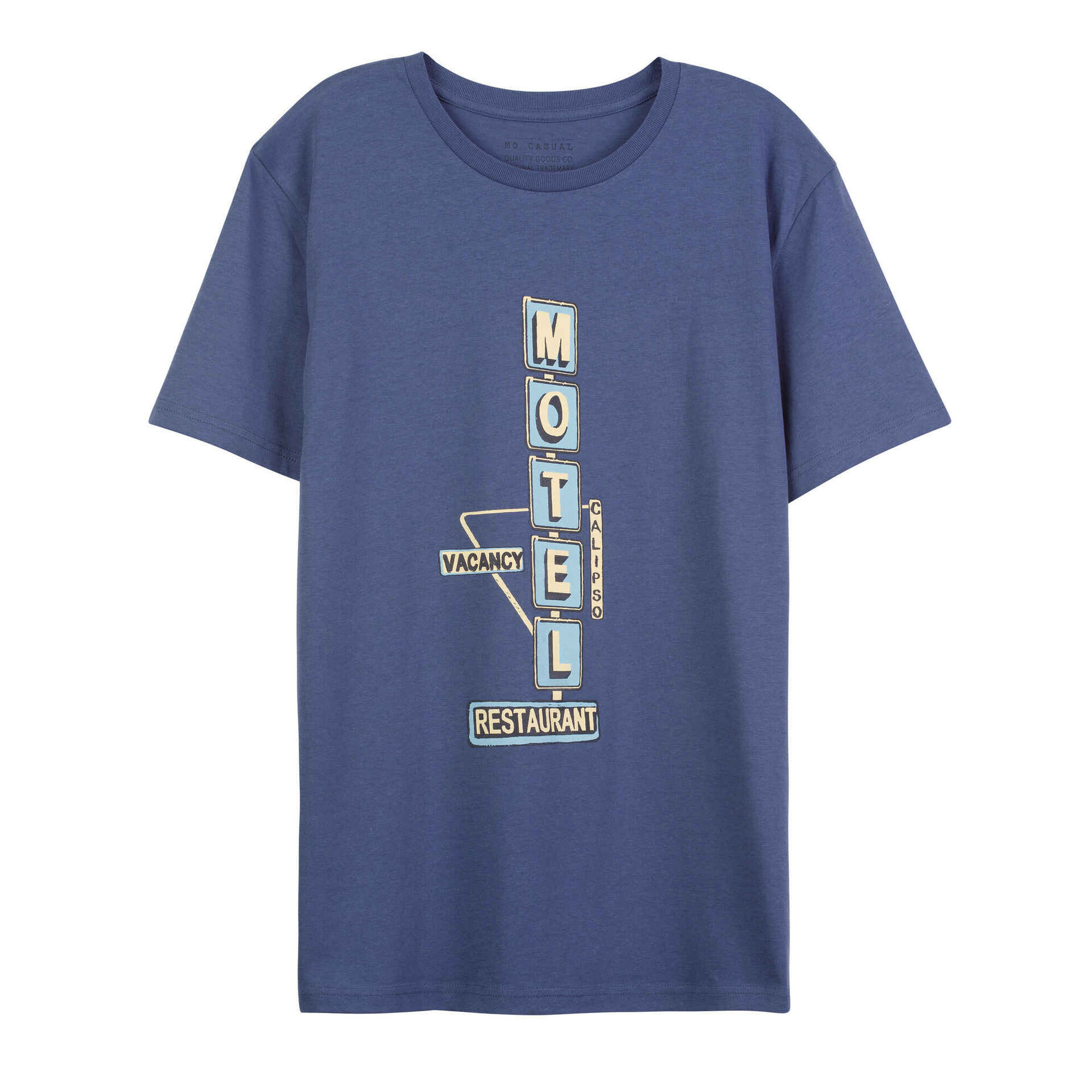 T-shirt 'Motel' Algodão Azul Escuro L Homem