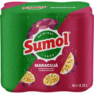 Refrigerante com Gás Maracujá Sumol
