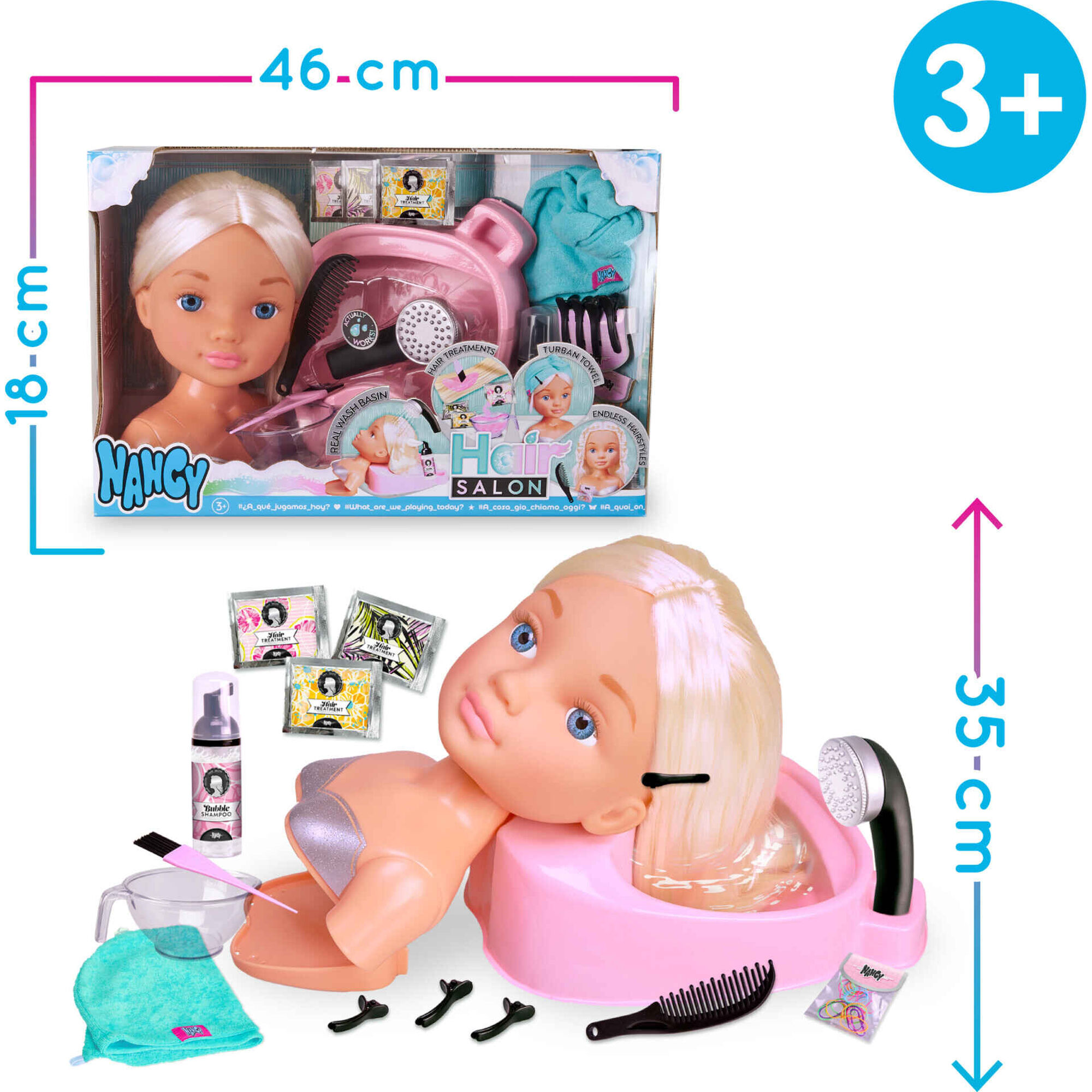 Boneca Nancy Hair Saloon - Loira