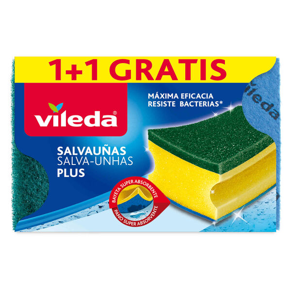 Esfregão Salva Unhas Verde Antibactérias Vileda