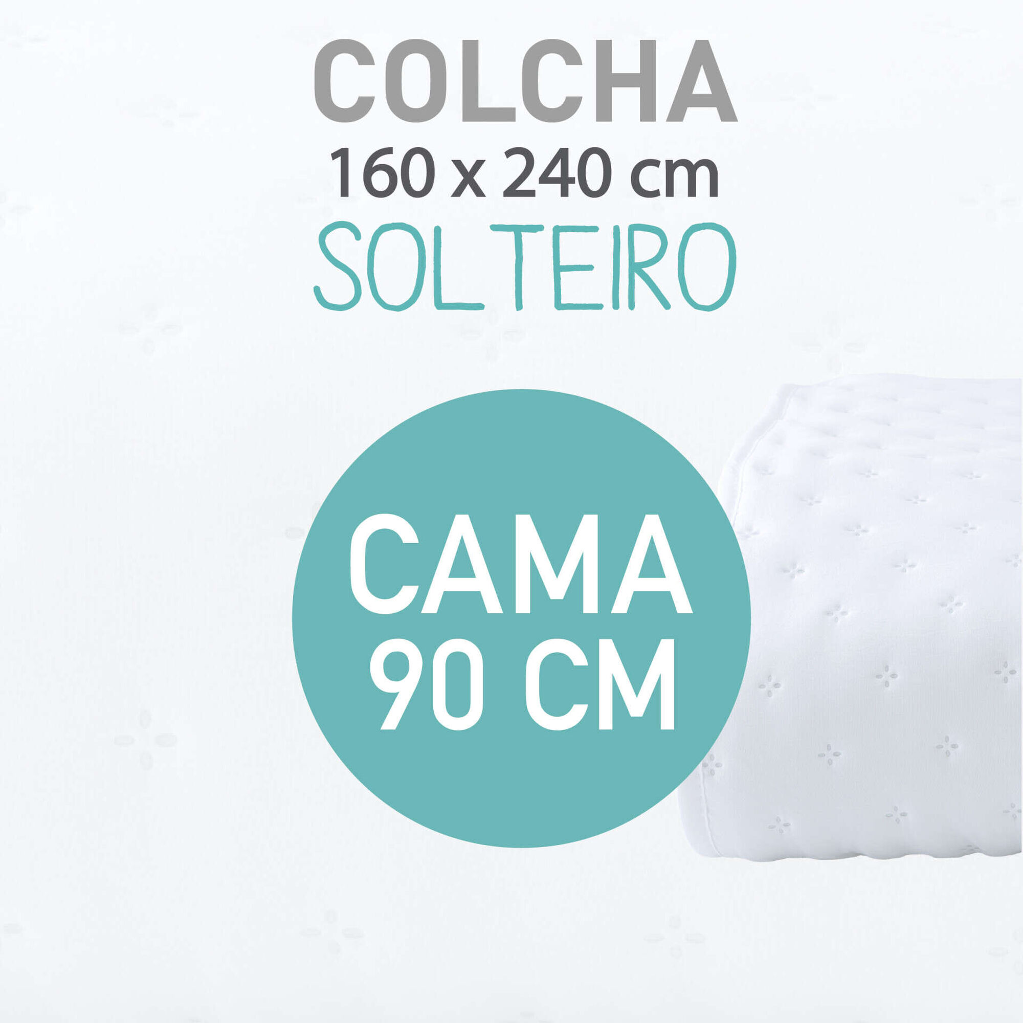 Colcha Washed Branco Kasa