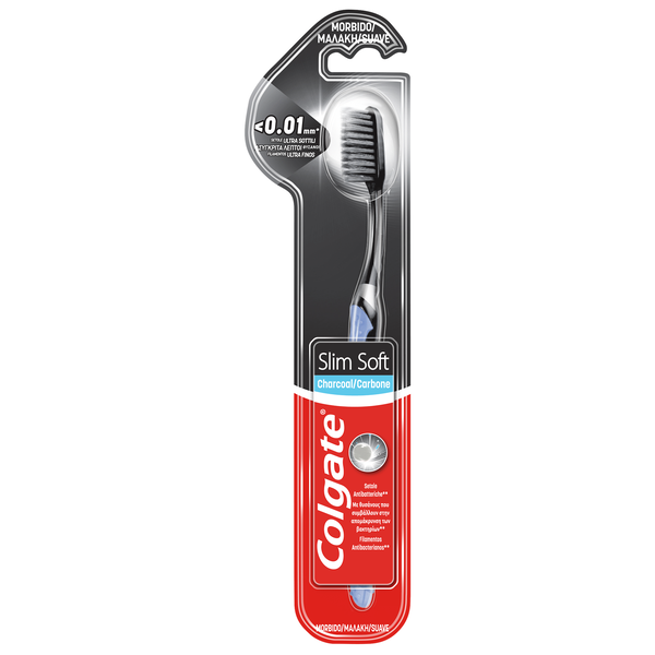 Escova de Dentes Slim Soft Carvão Colgate