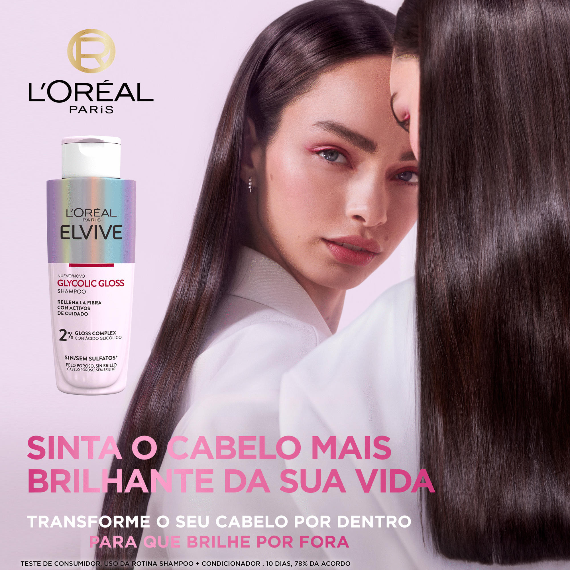 Champ&ocirc; Glycolic Gloss L'Or&eacute;al Paris Elvive