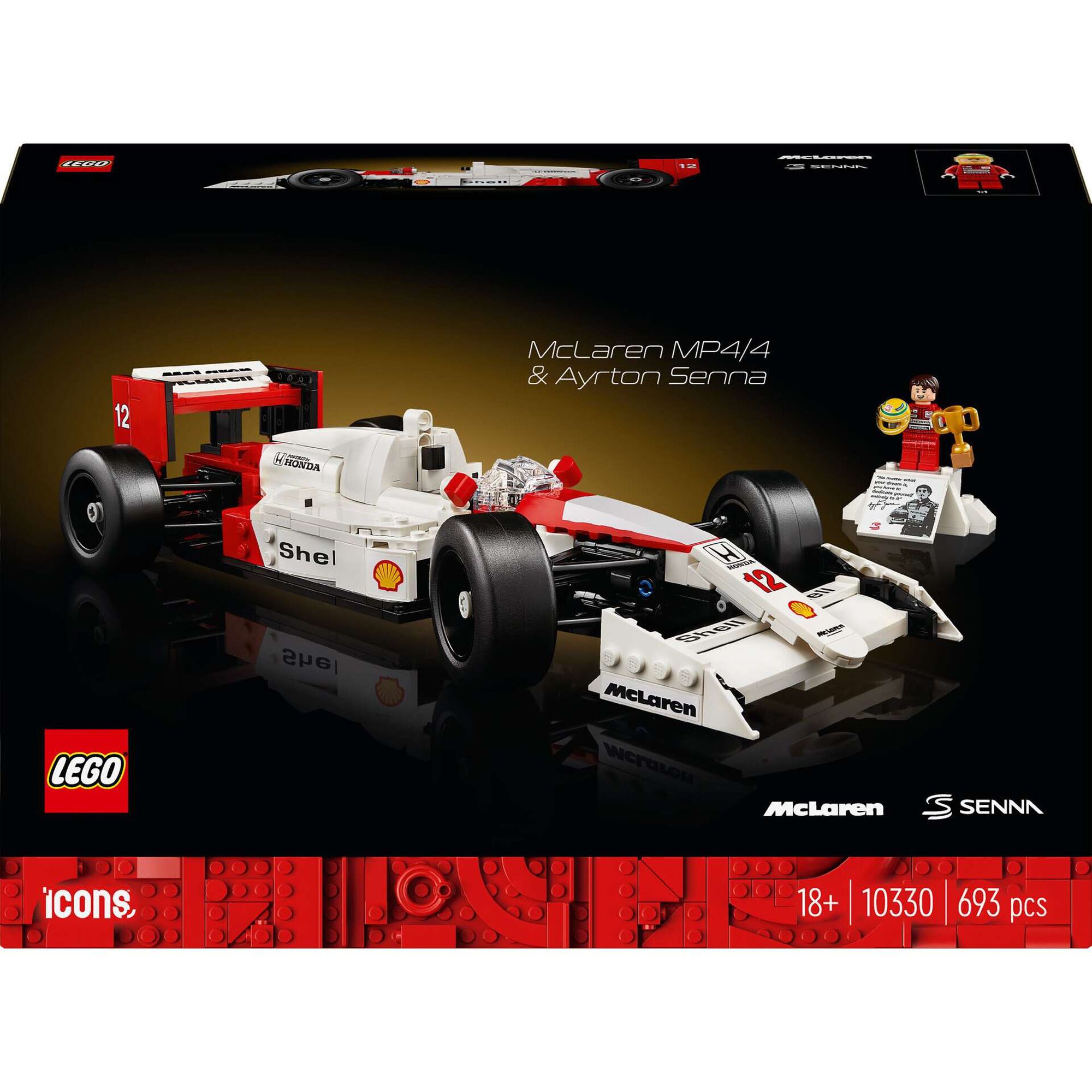 McLaren MP4/4 e Ayrton Senna - 10330 McLaren MP4/4 e Ayrton Senna - 10330