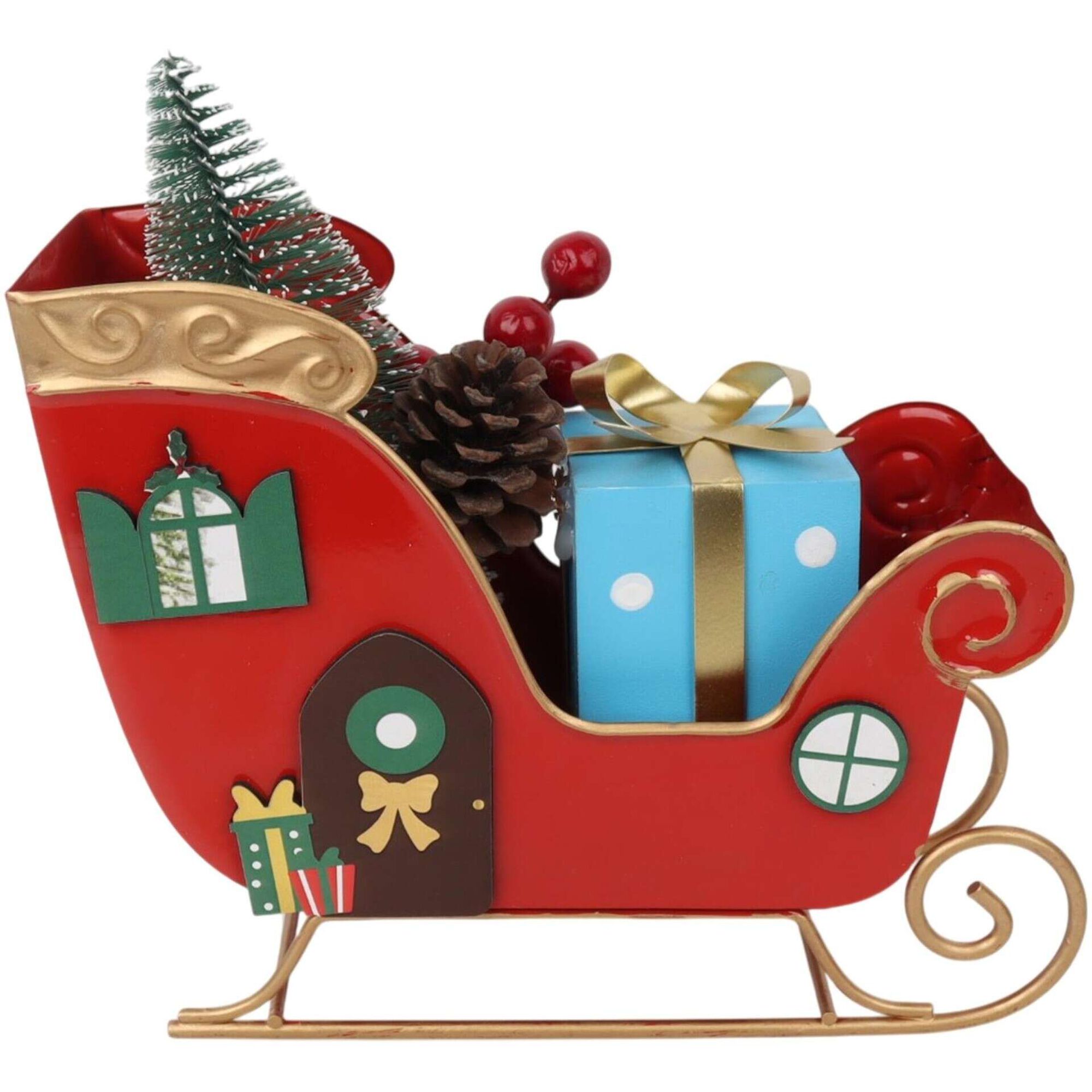 Tren&oacute; Decorativo Vermelho Kasa