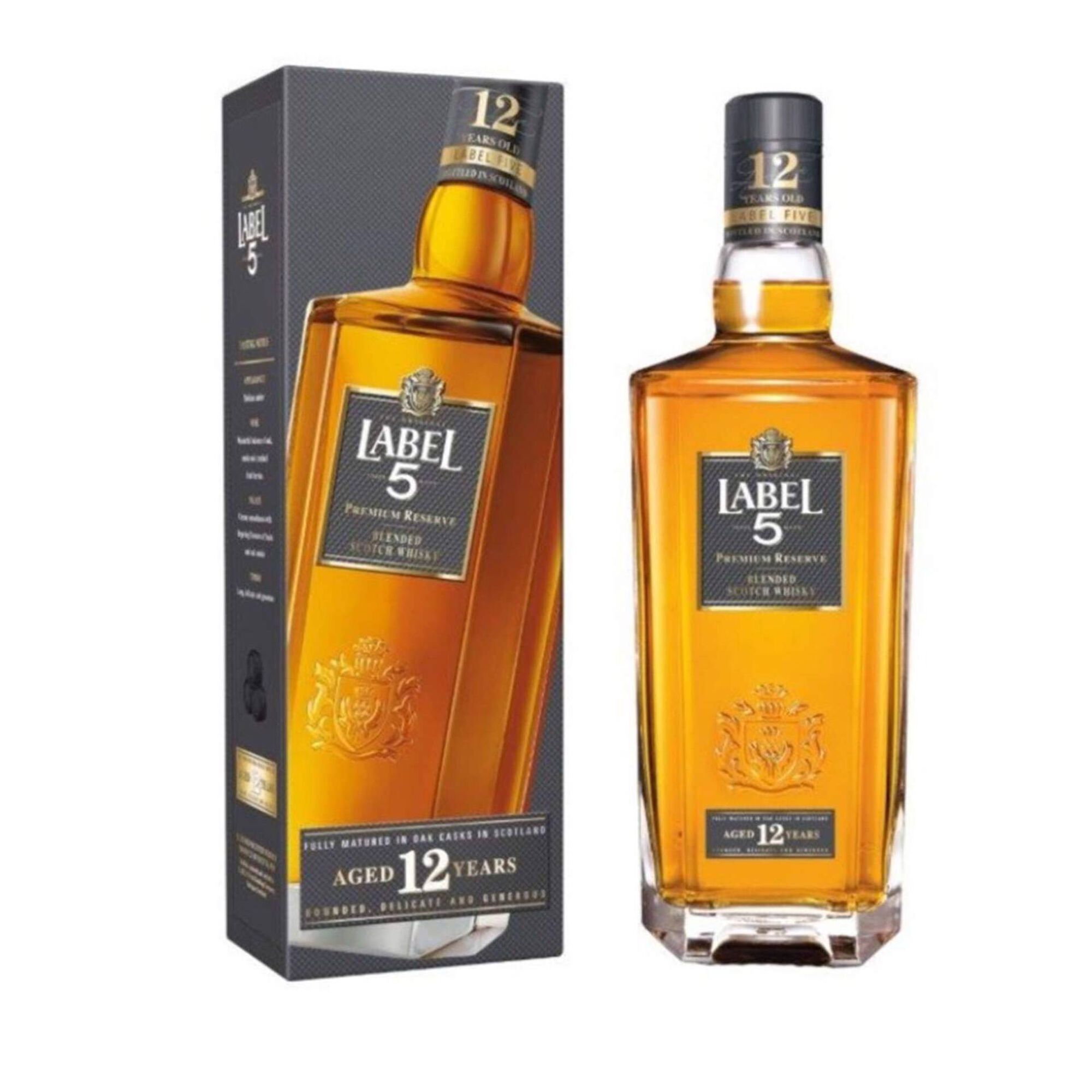 Whisky Label 5 12 Anos