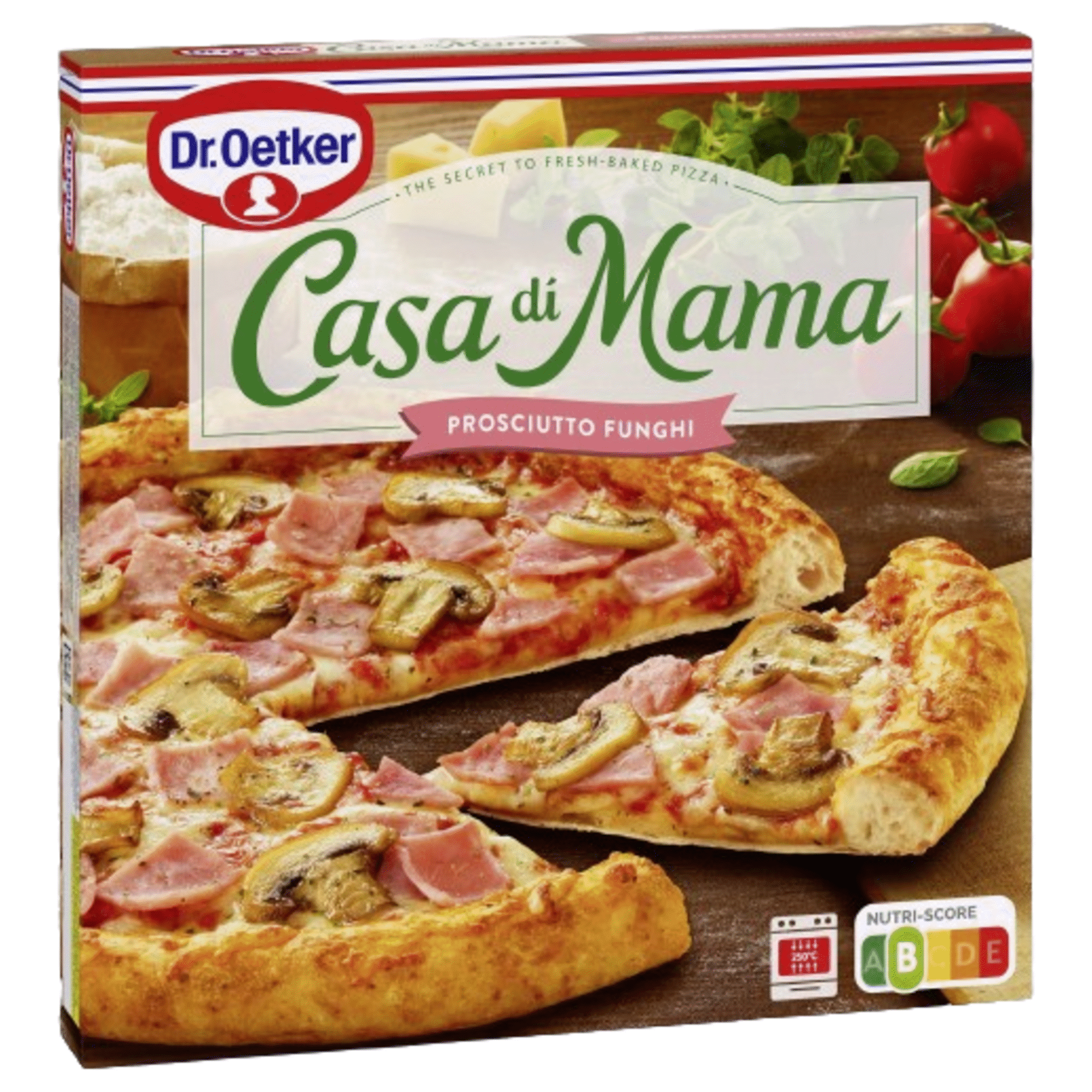 Pizza Casa di Mama de Fiambre e Cogumelos