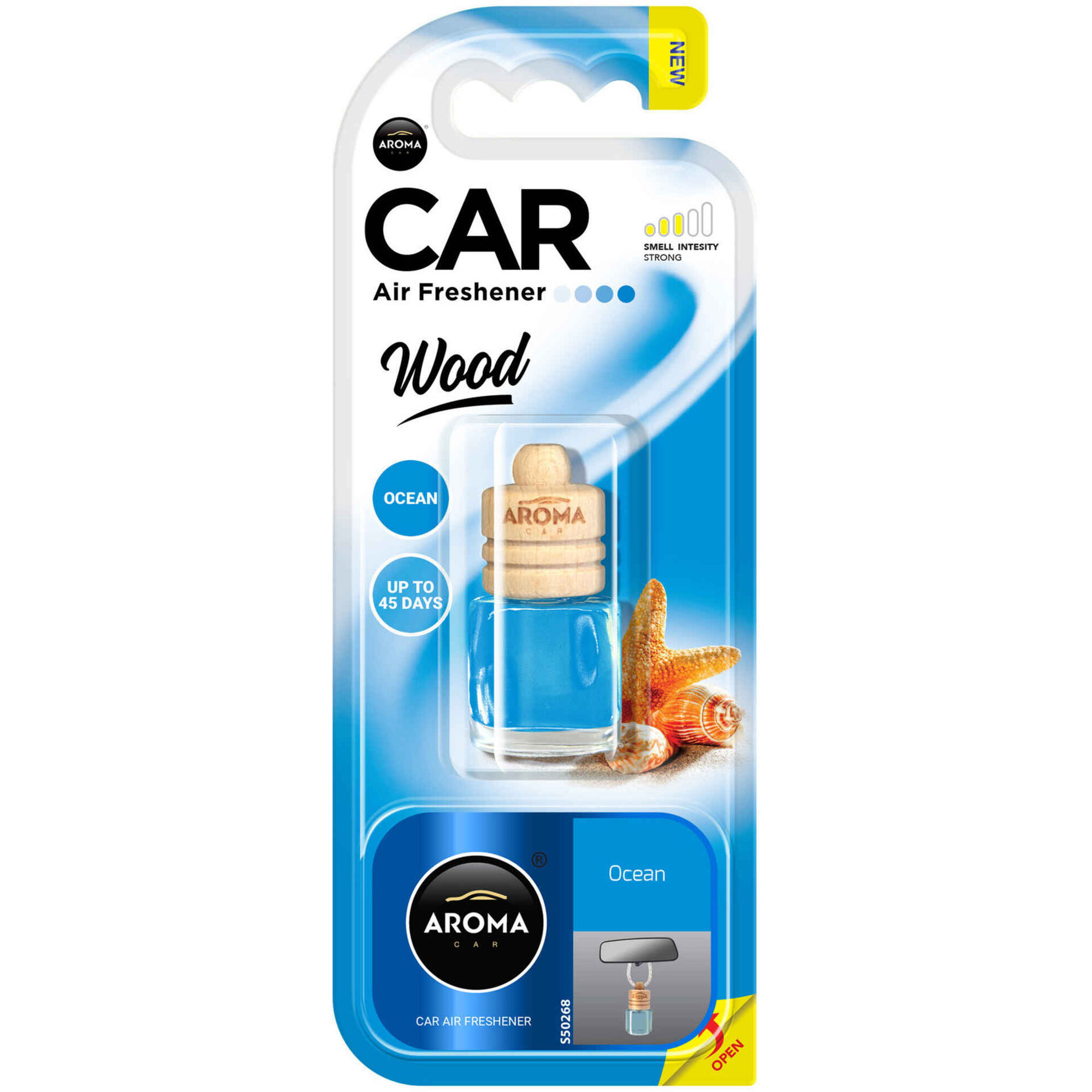 Ambientador Auto Pendurar Gel Oceano