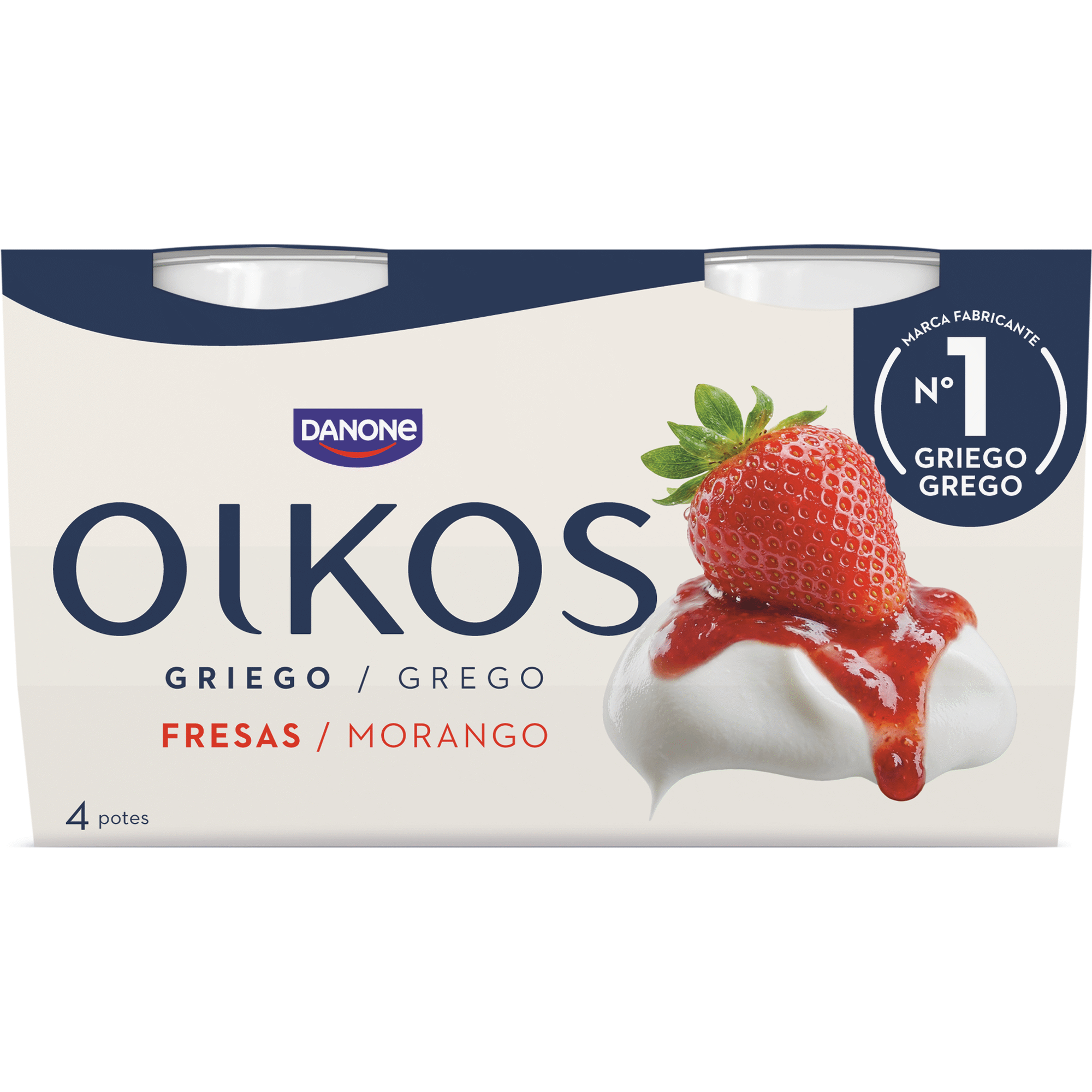 Iogurte Grego Morango Oikos Danone