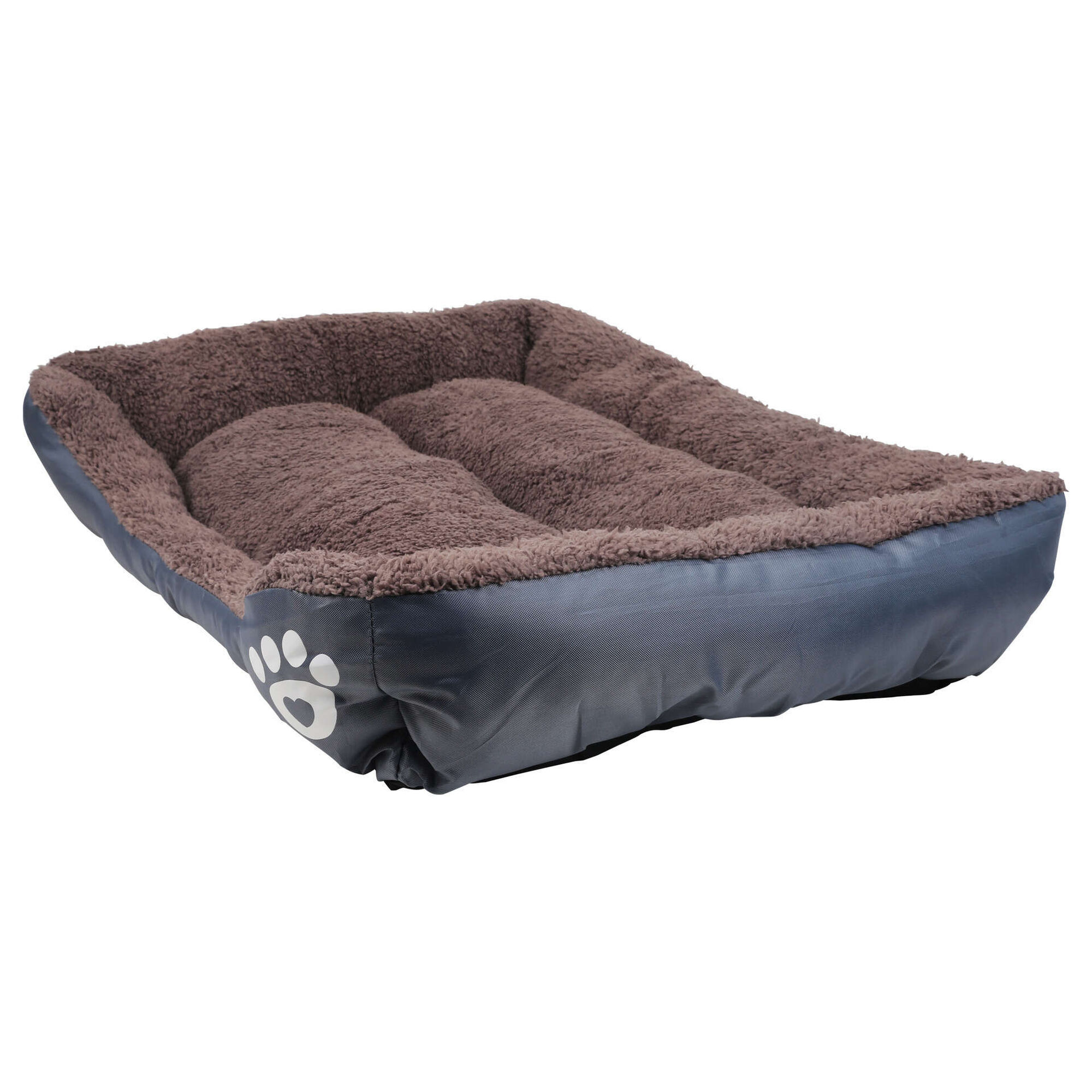 Cama Cinza e Castanha 65x50x16cm Bazar&atilde;o