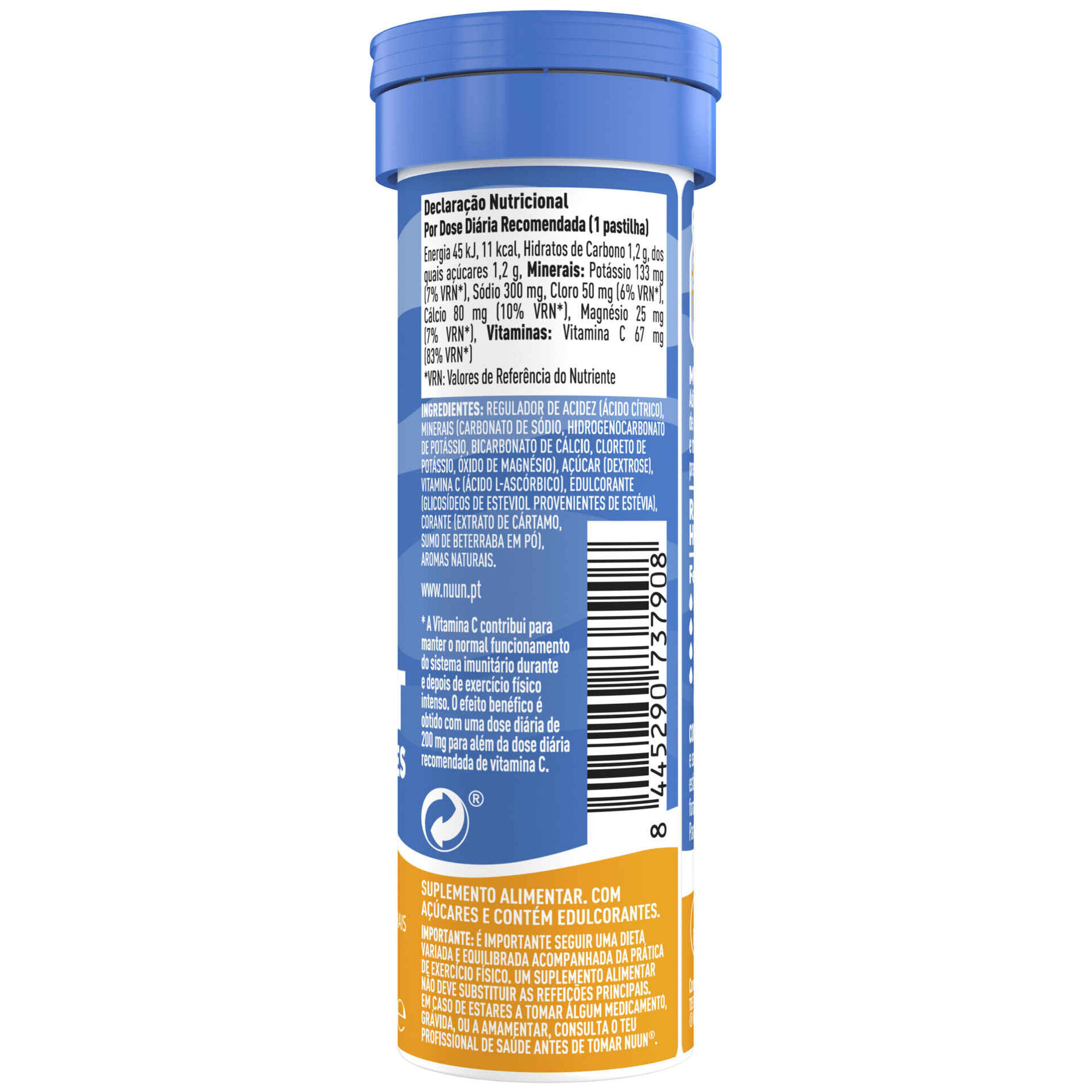 Pastilhas Efervescentes de Eletr&oacute;litos Laranja Nuun