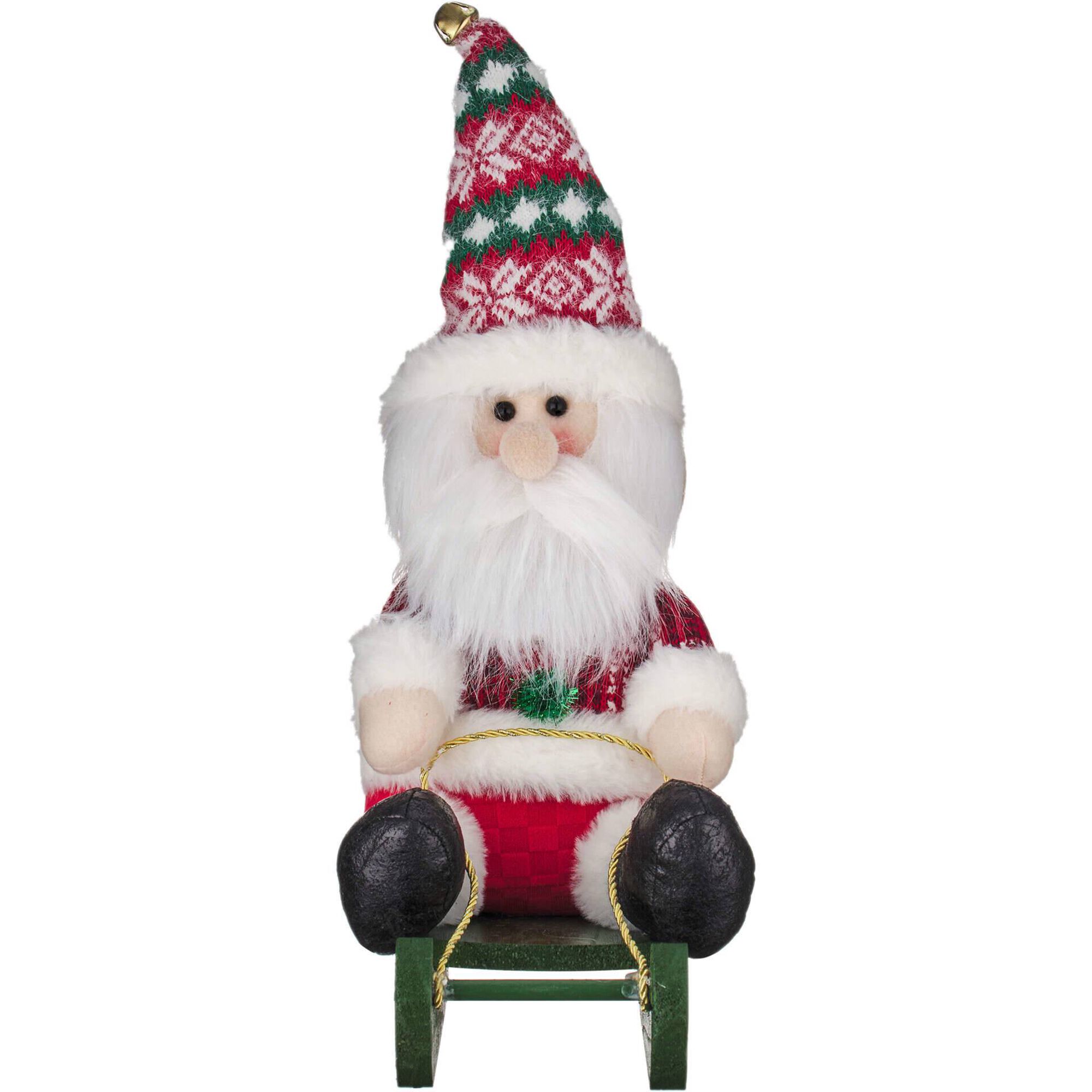 Boneco Pai Natal Trenó 30cm