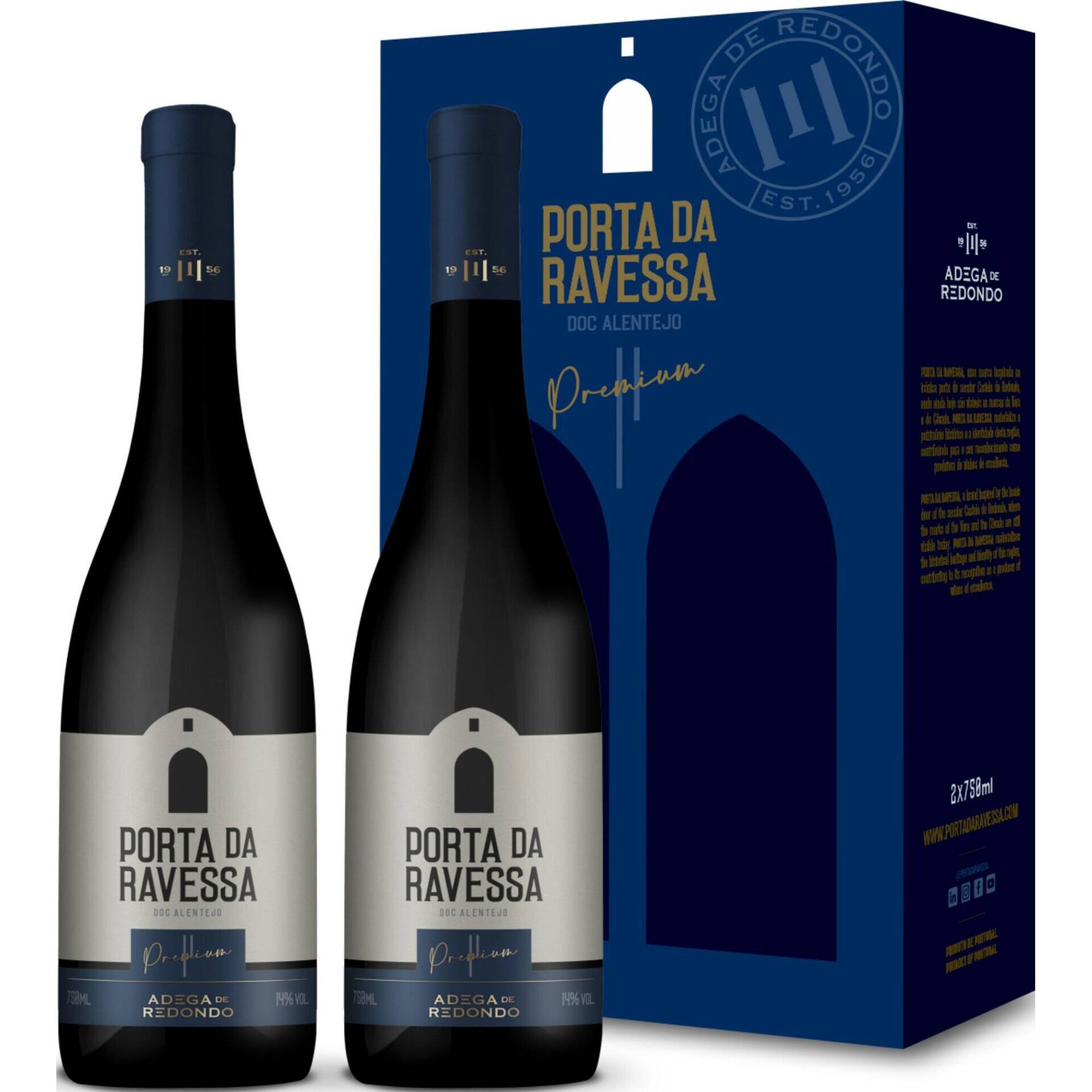 Porta da Ravessa Premium Alentejano Vinho Tinto Conjunto