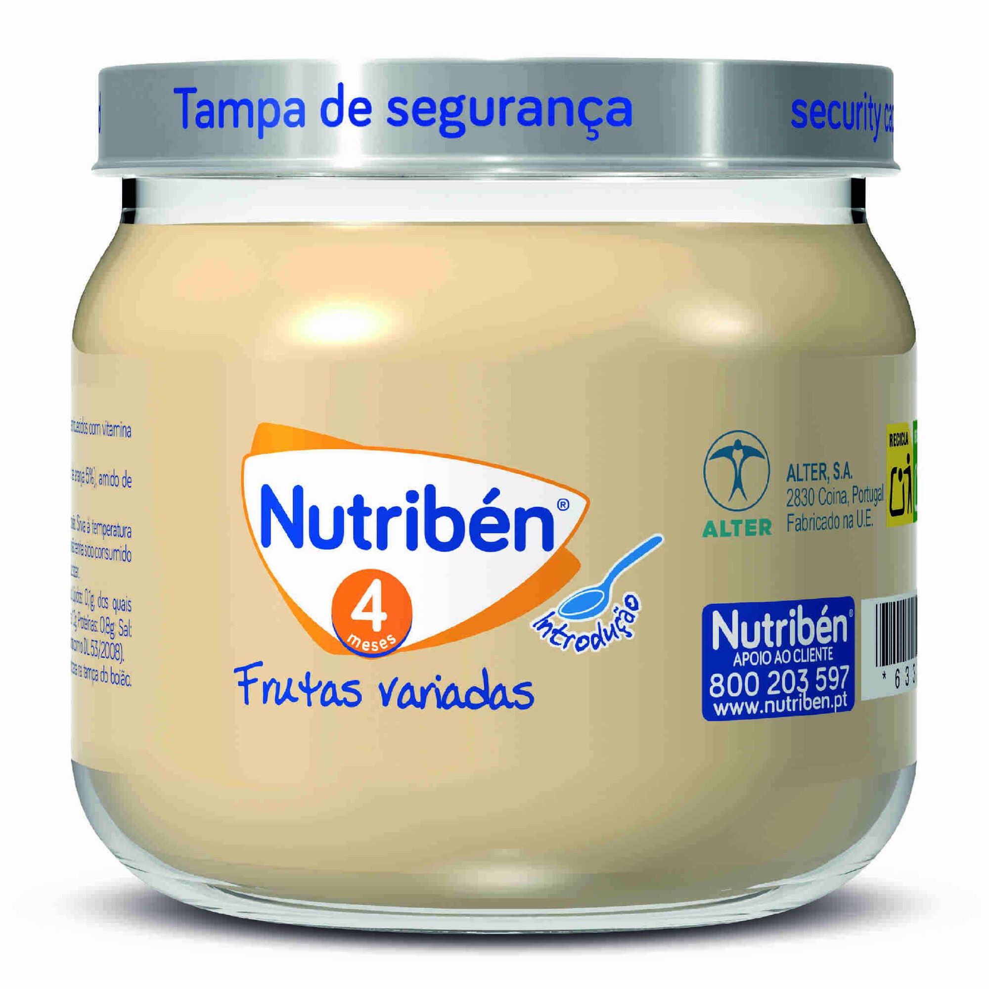 Boião de Frutas Variadas para Bebé sem Glúten +4 Meses Boião de Frutas Variadas para Bebé sem Glúten +4 Meses