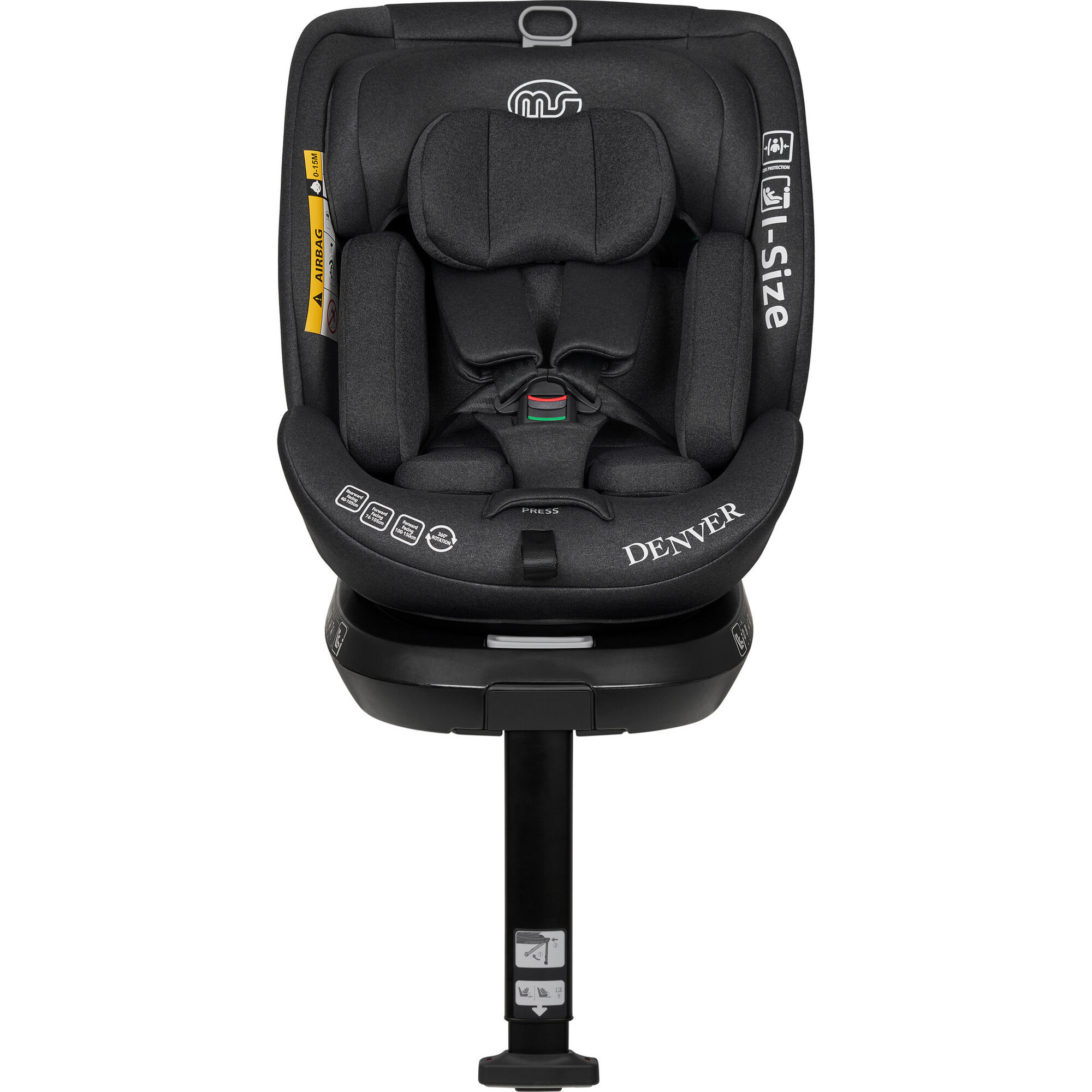 Cadeira Auto I-Size 40-150cm Isofix Rotativa Denver