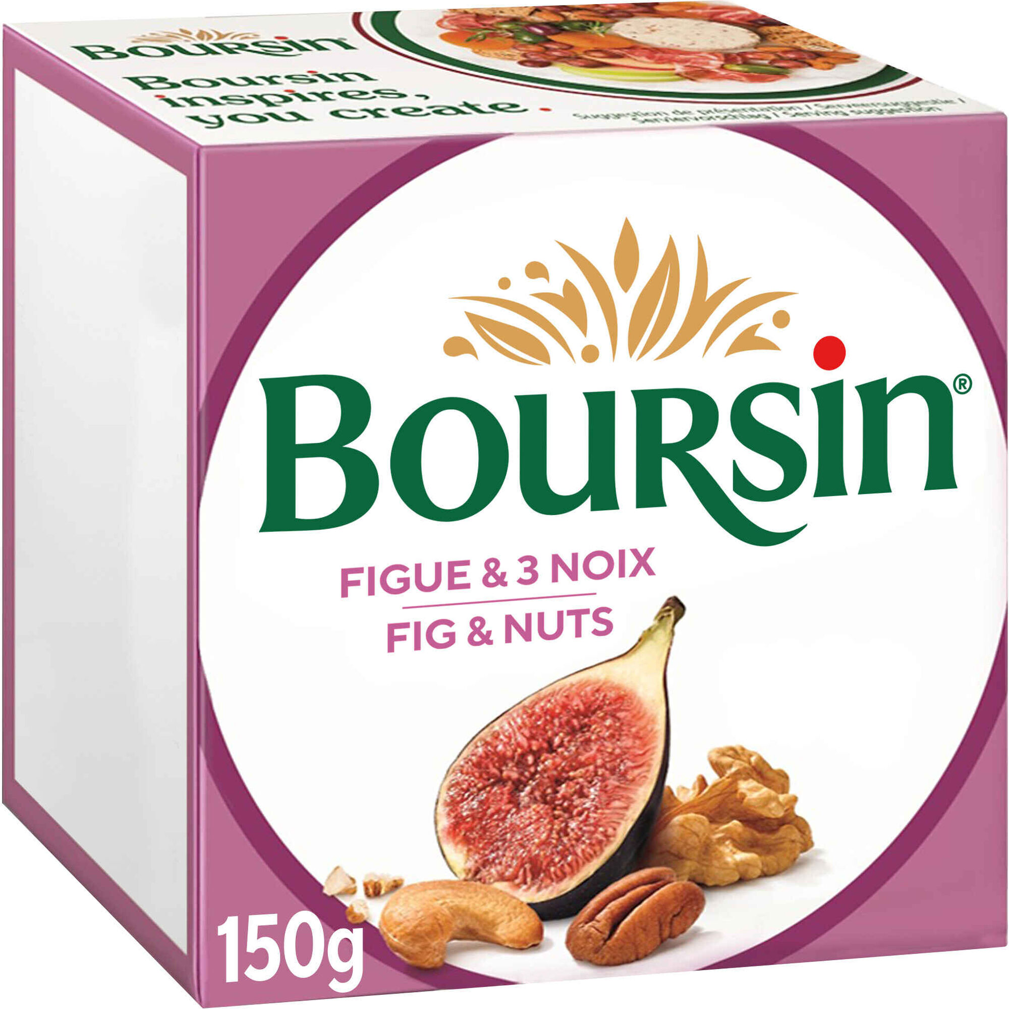 Queijo com Figo e Nozes para Barrar Boursin