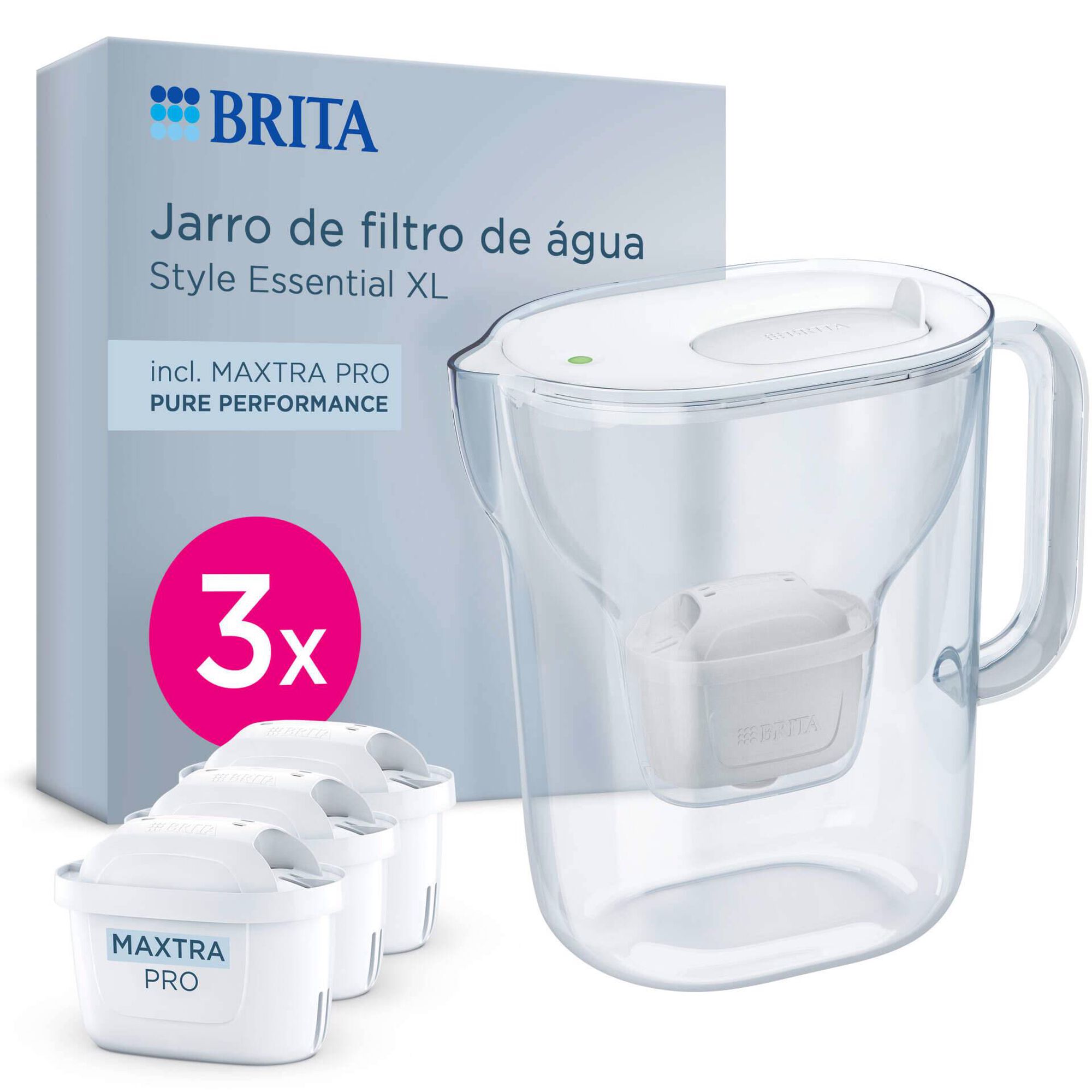 Jarro Style XL com 3 Filtros Maxtra Pro Brita