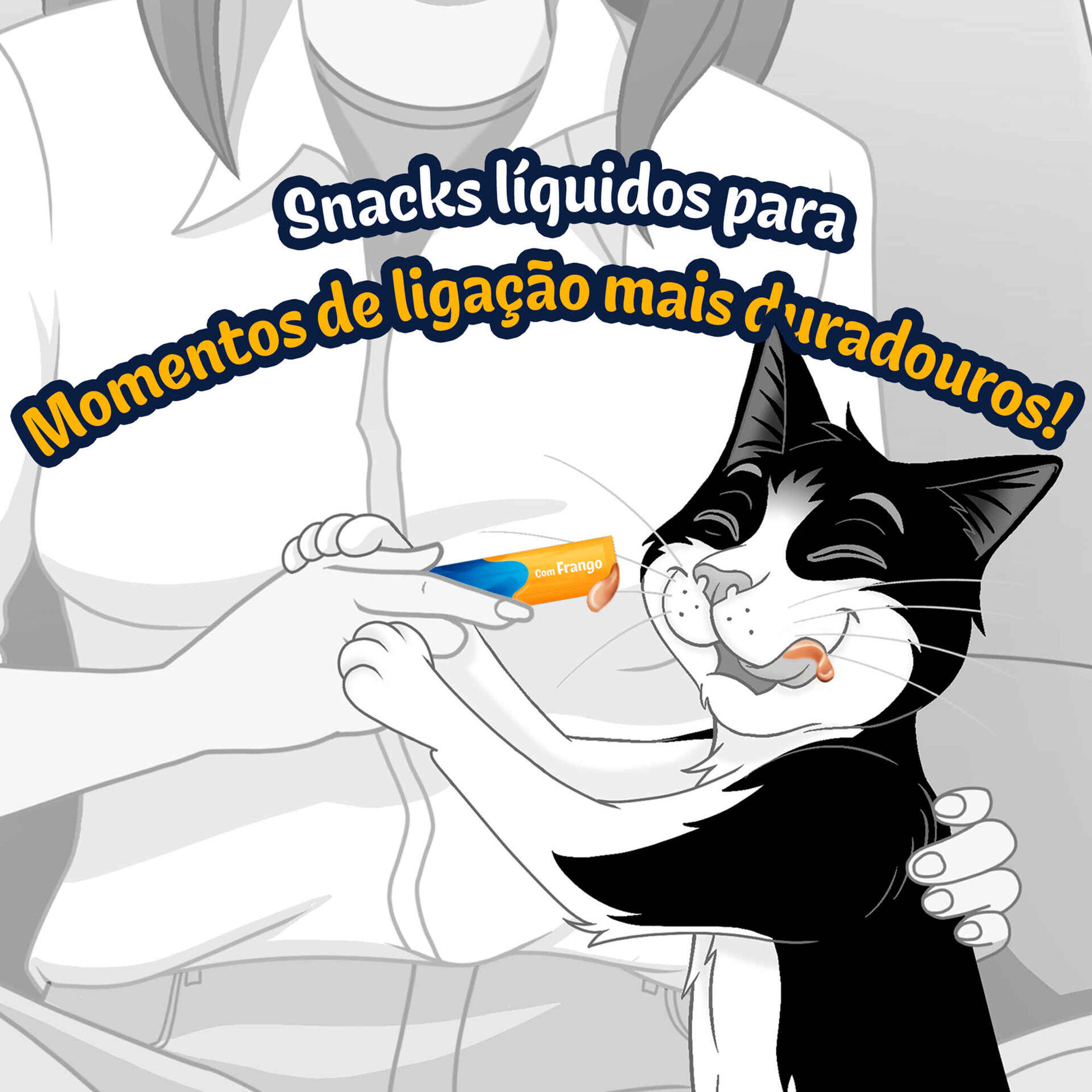 Snack Líquido para Gato Deli Moments Frango Saquetas