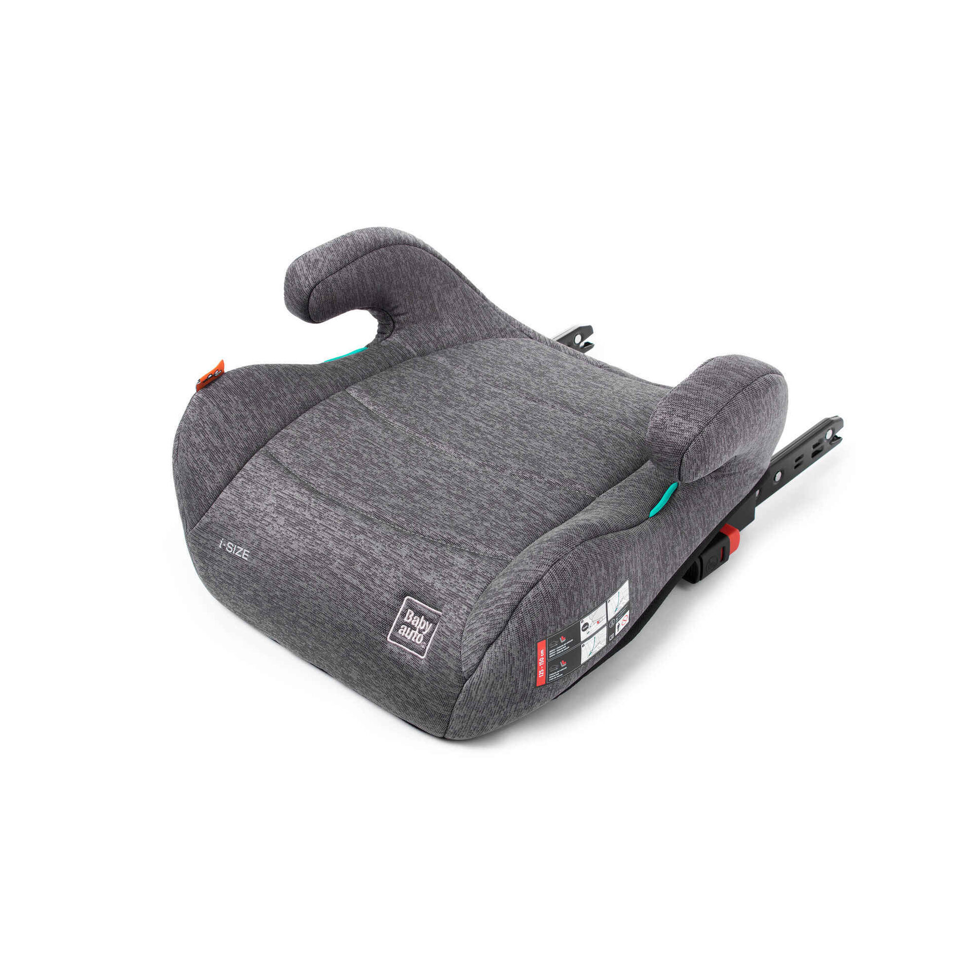 Assento Auto I-Size 125-150cm Isofix Cinza Nauna Babyauto