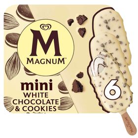 Gelado Mini Chocolate Branco e Cookies Magnum