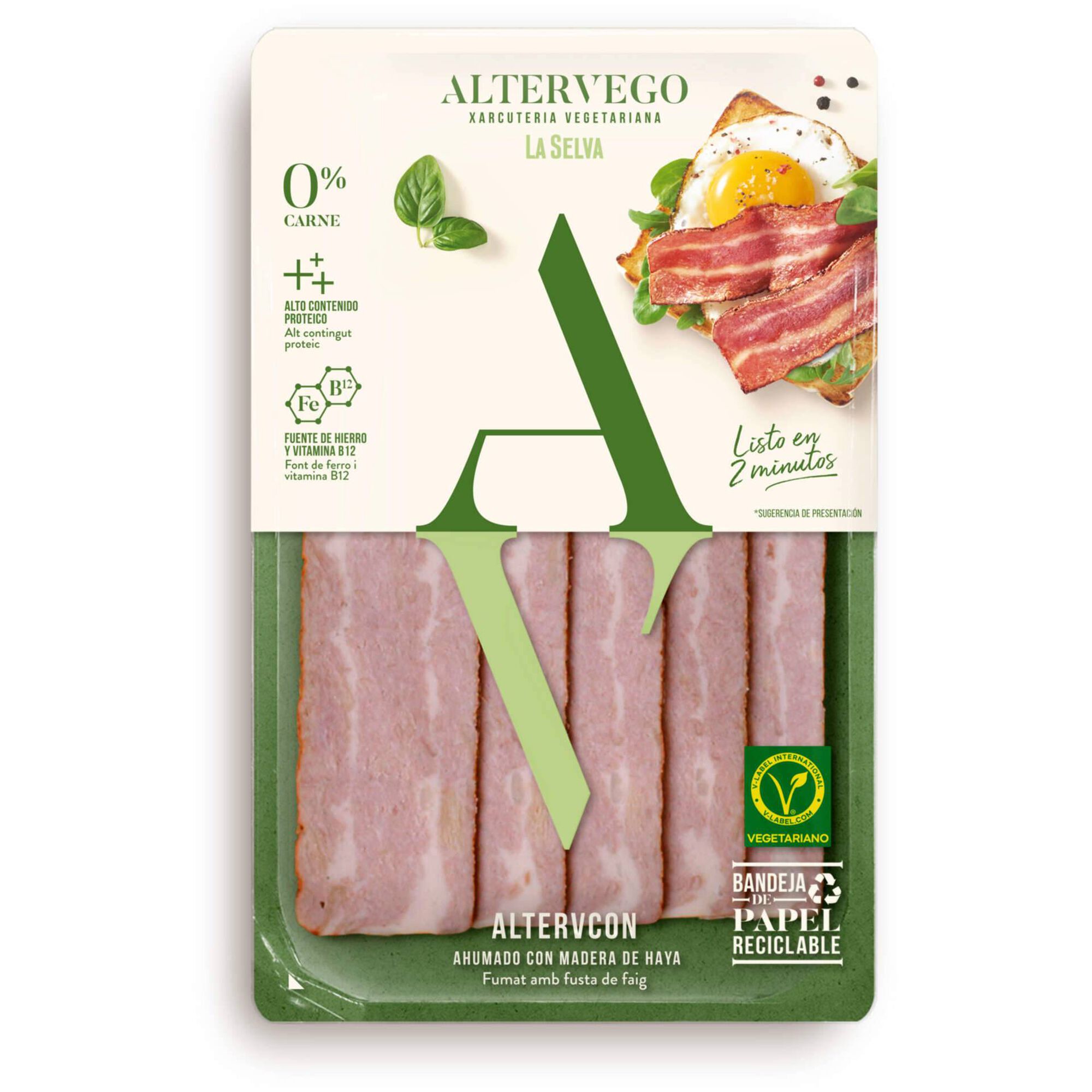 Fatias de Proteína Vegetal Fumadas