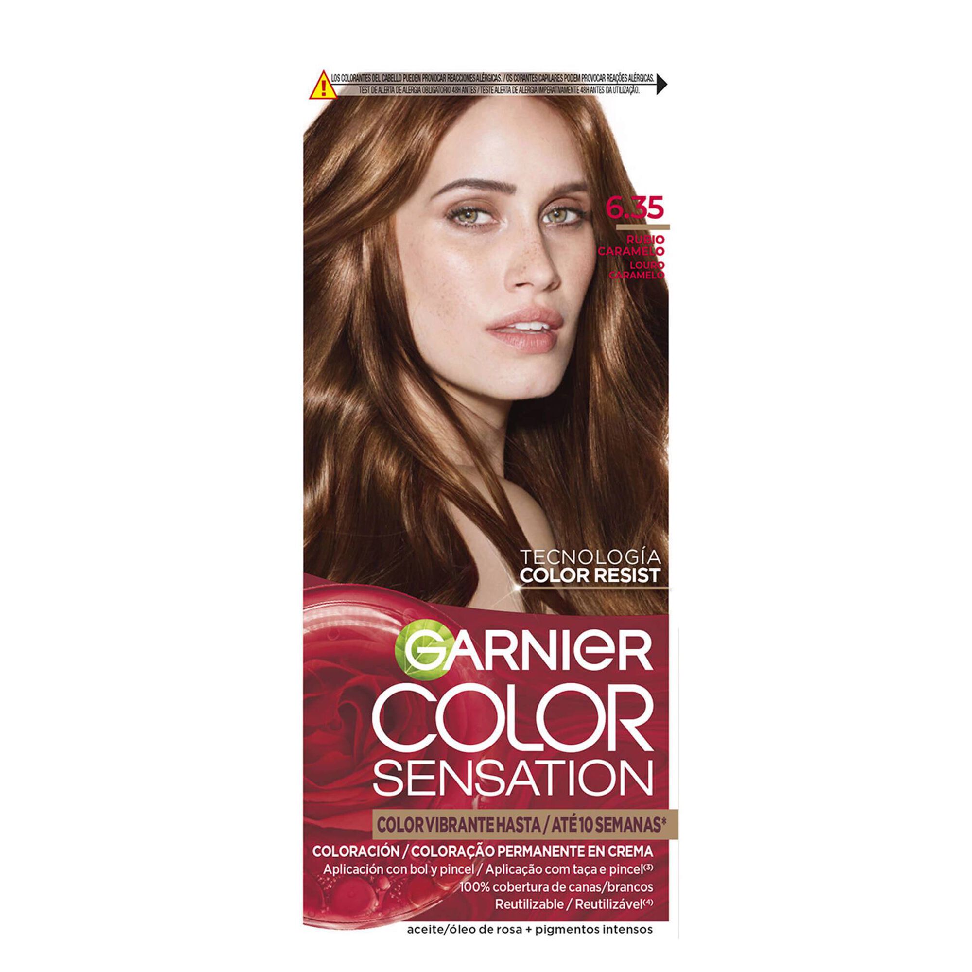 Coloração Permanente Color Sensation Louro Caramelo 6.35