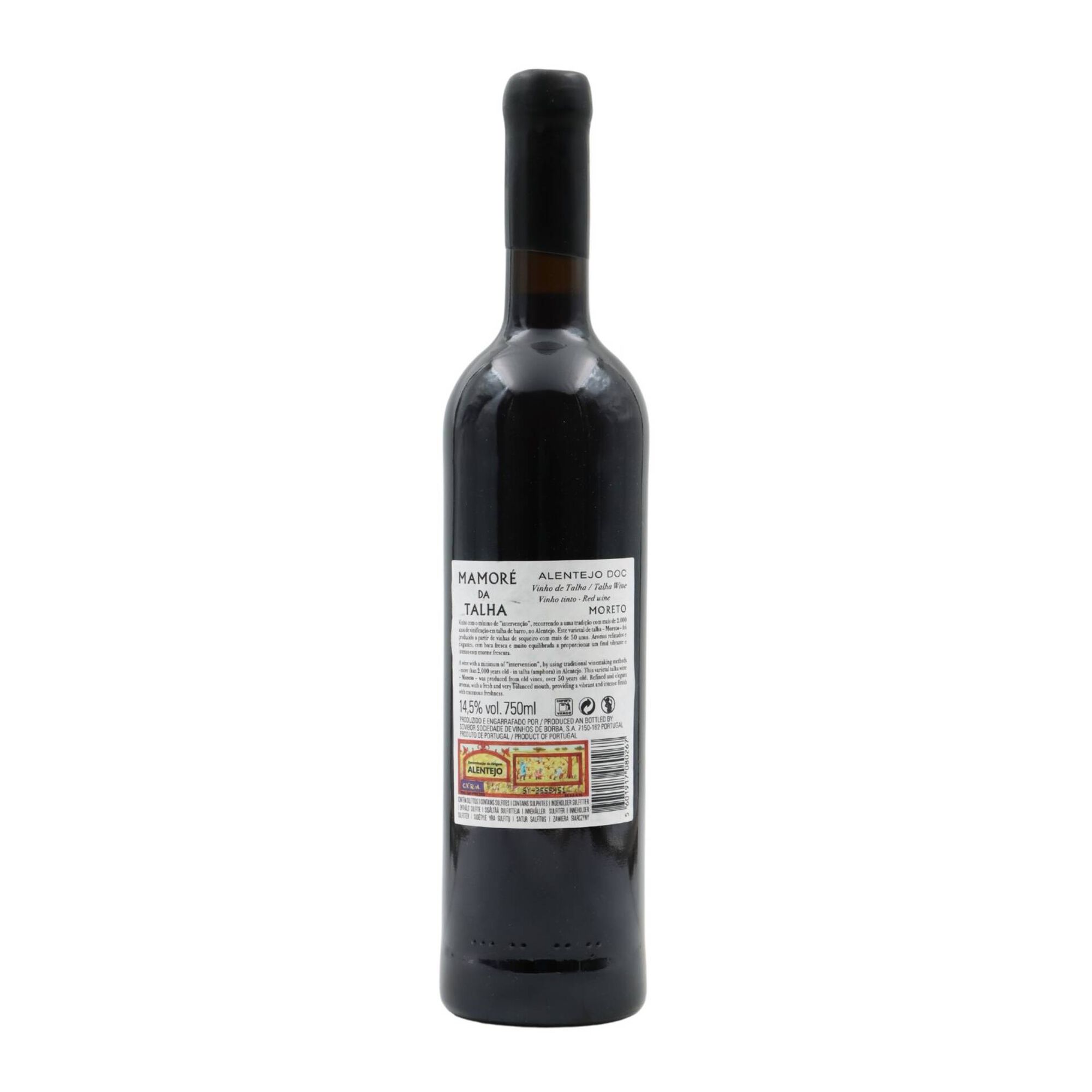 Mamor&eacute; Da Talha Moreto Alentejano Vinho Tinto