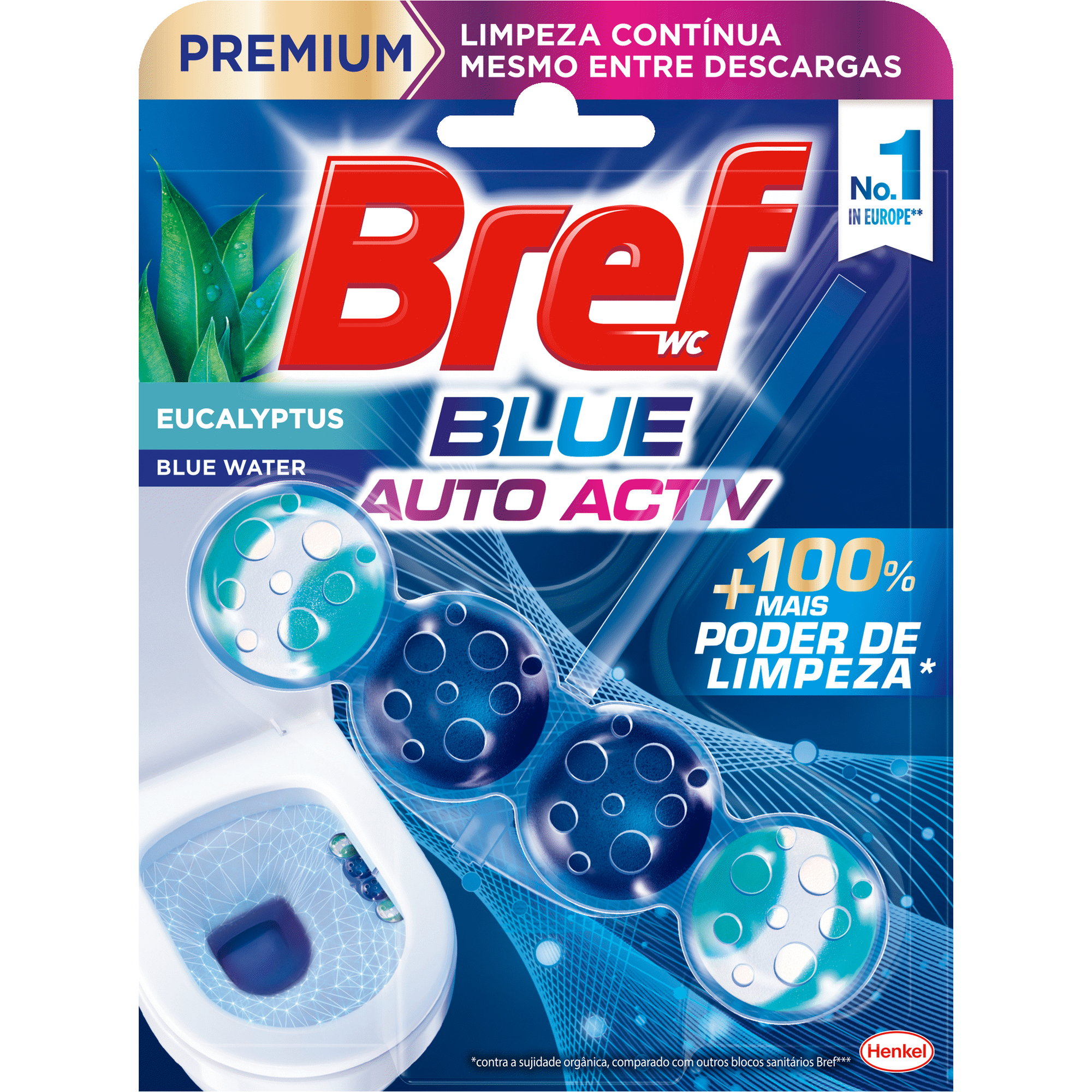 Bloco Sanit&aacute;rio Blue Activ Eucalipto Bref