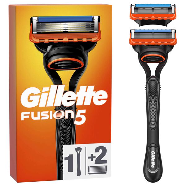 Máquina de Barbear com 2 Recargas Gillette Fusion