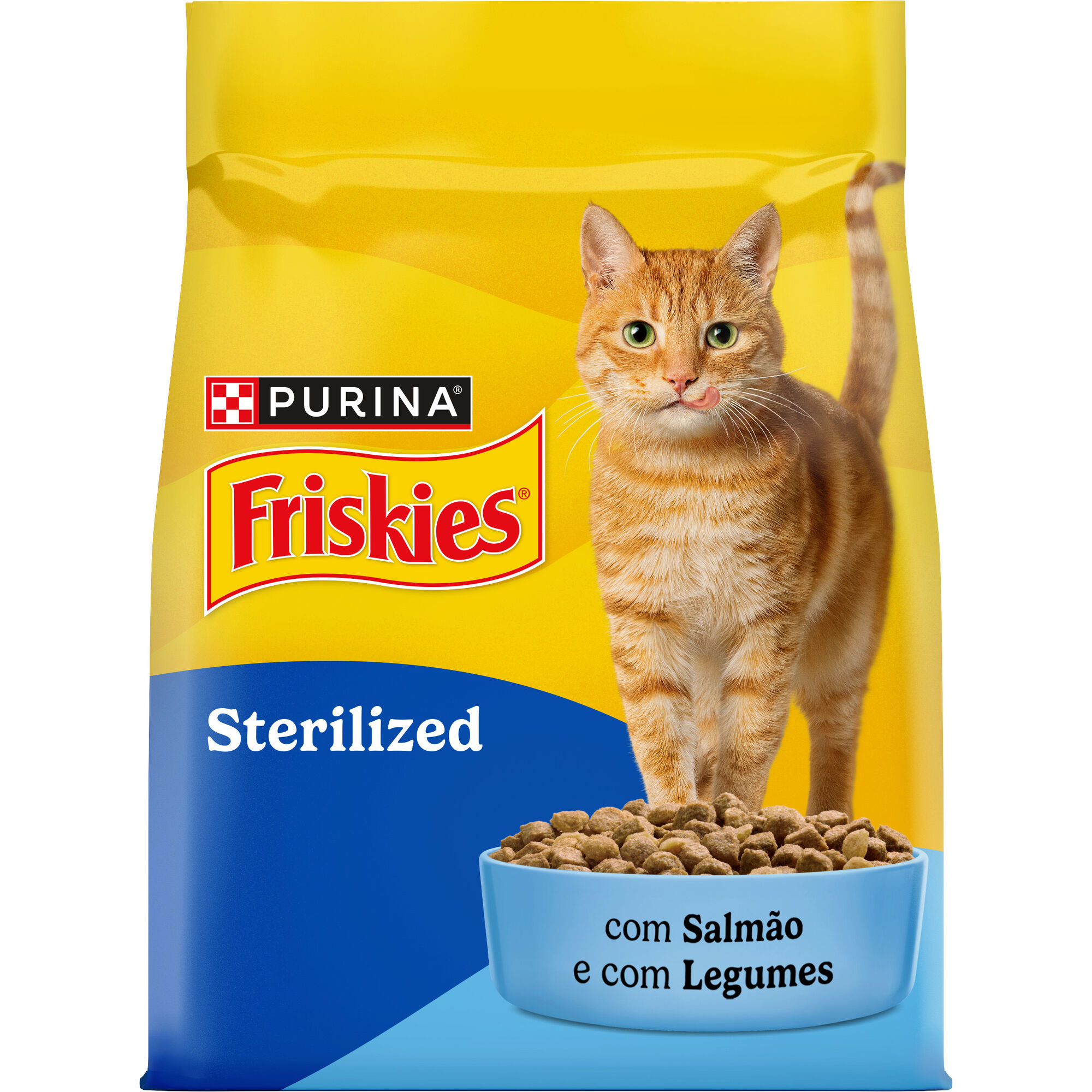 Ra&ccedil;&atilde;o para Gato Adulto Esterilizado Salm&atilde;o Purina Friskies