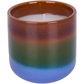 Vela em Copo Degrad&eacute;e 440g Verde e Azul Kasa