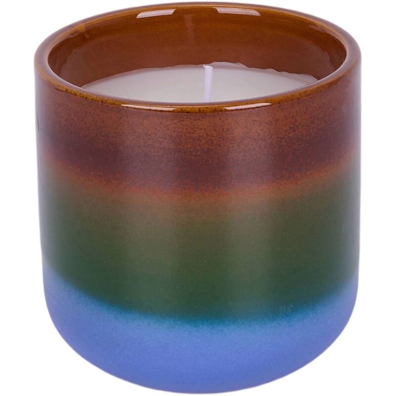 Vela em Copo Degradée 440g Verde e Azul Kasa