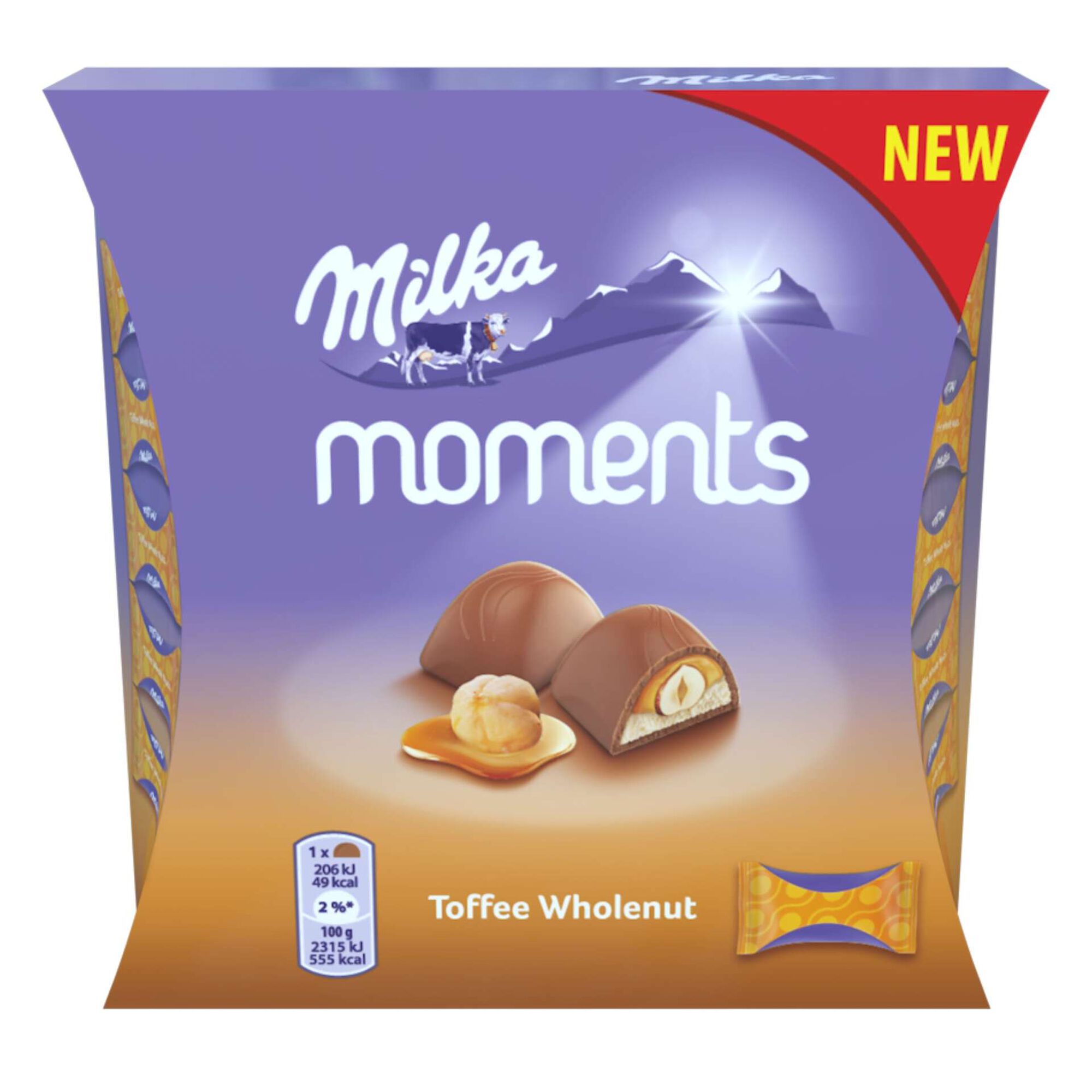 Snack de Chocolate Moments Toffee Wholenut
