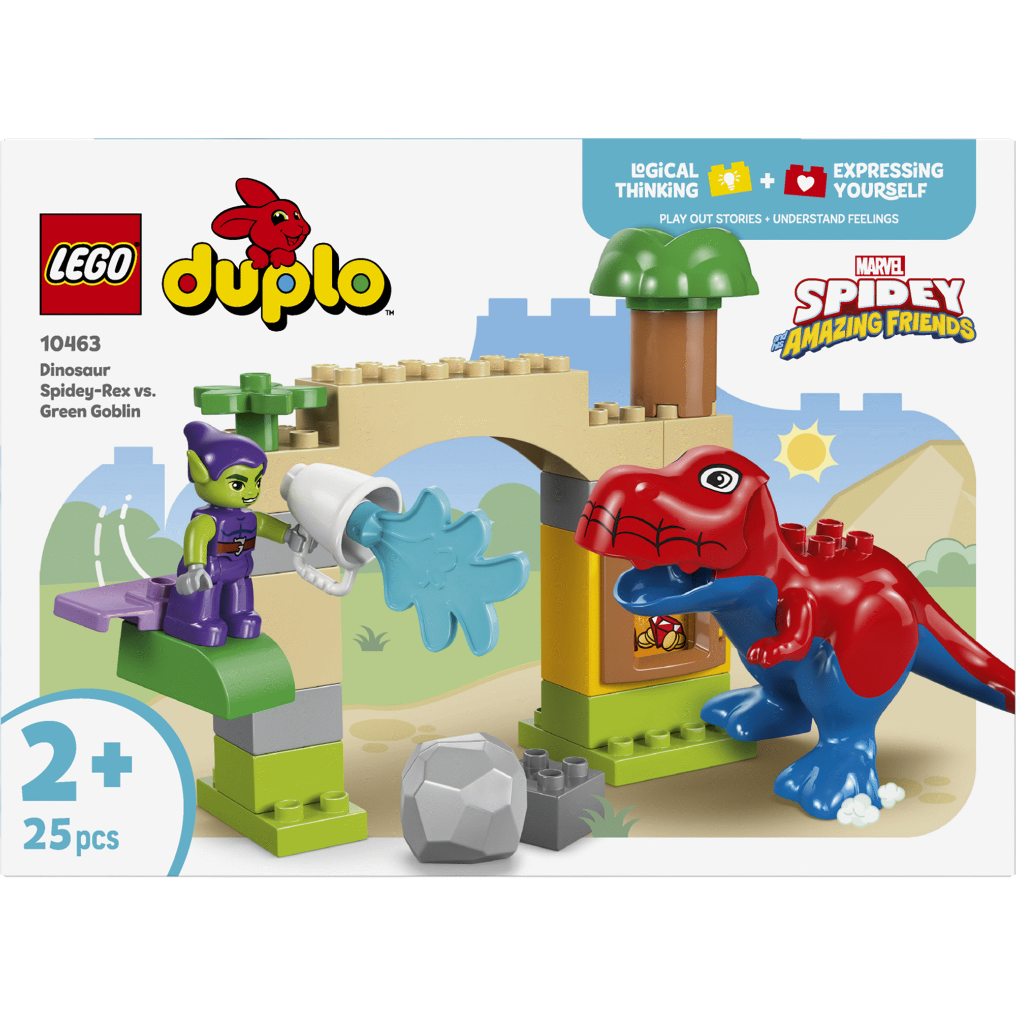 LEGO Duplo - Dinossauro Spidey-Rex contra Green Goblin - 10463