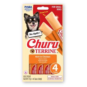 Snack para C&atilde;o Adulto Pequeno Frango Churu Terrine