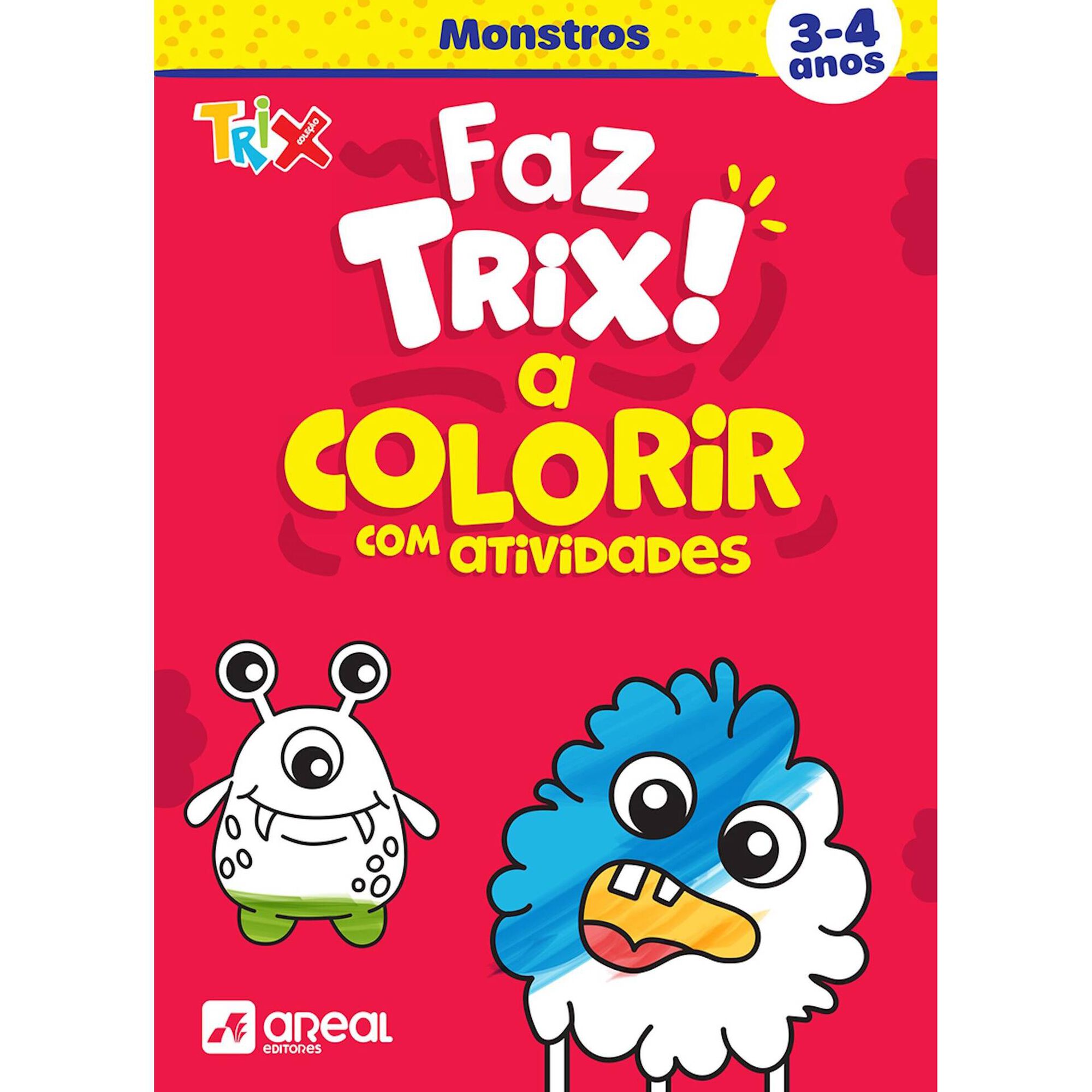 Faz Trix a Colorir Monstros (3-4 Anos)