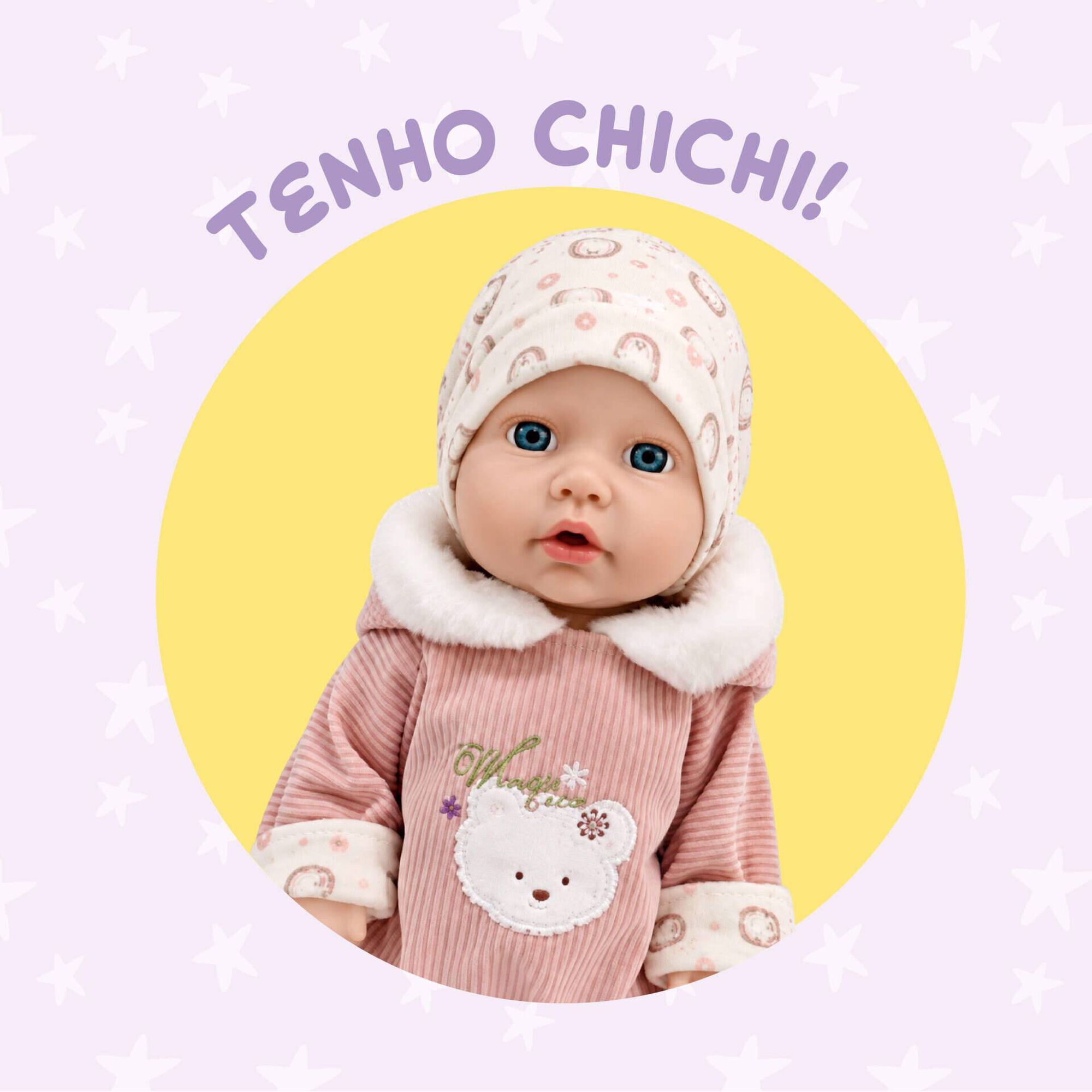 Zoko Titucho - Beb&eacute; 45cm Bebe e Faz Chichi