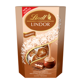 Bombons de Chocolate de Leite e Tiramisu Lindor Cornet Lindt