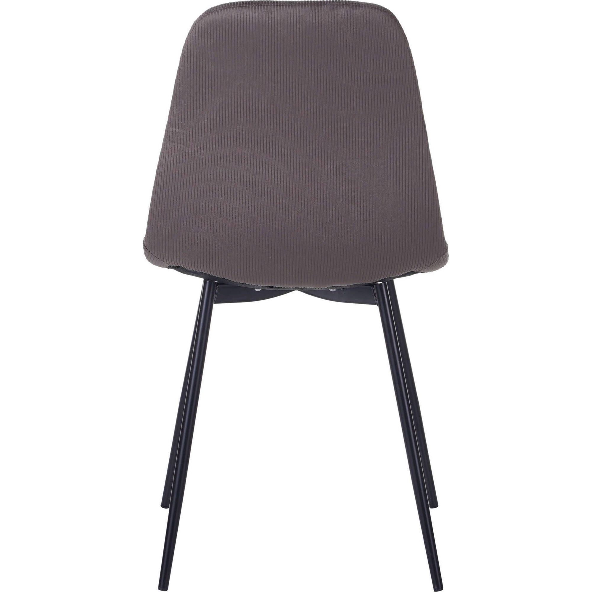 Cadeira Estofada Velvet Castanho Kasa