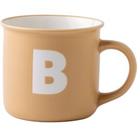 Caneca 360ml Amarelo Letra B Kasa