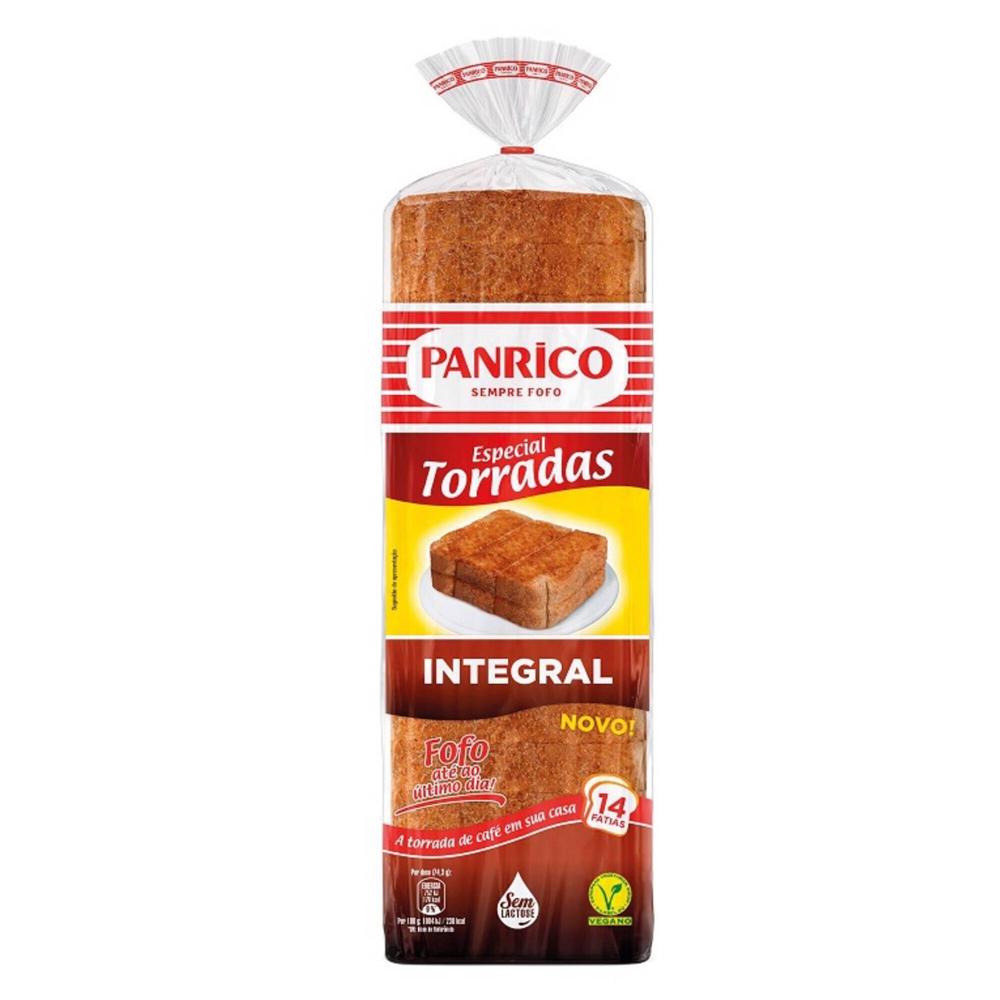 P&atilde;o de Forma Integral com C&ocirc;dea Especial Torradas Panrico