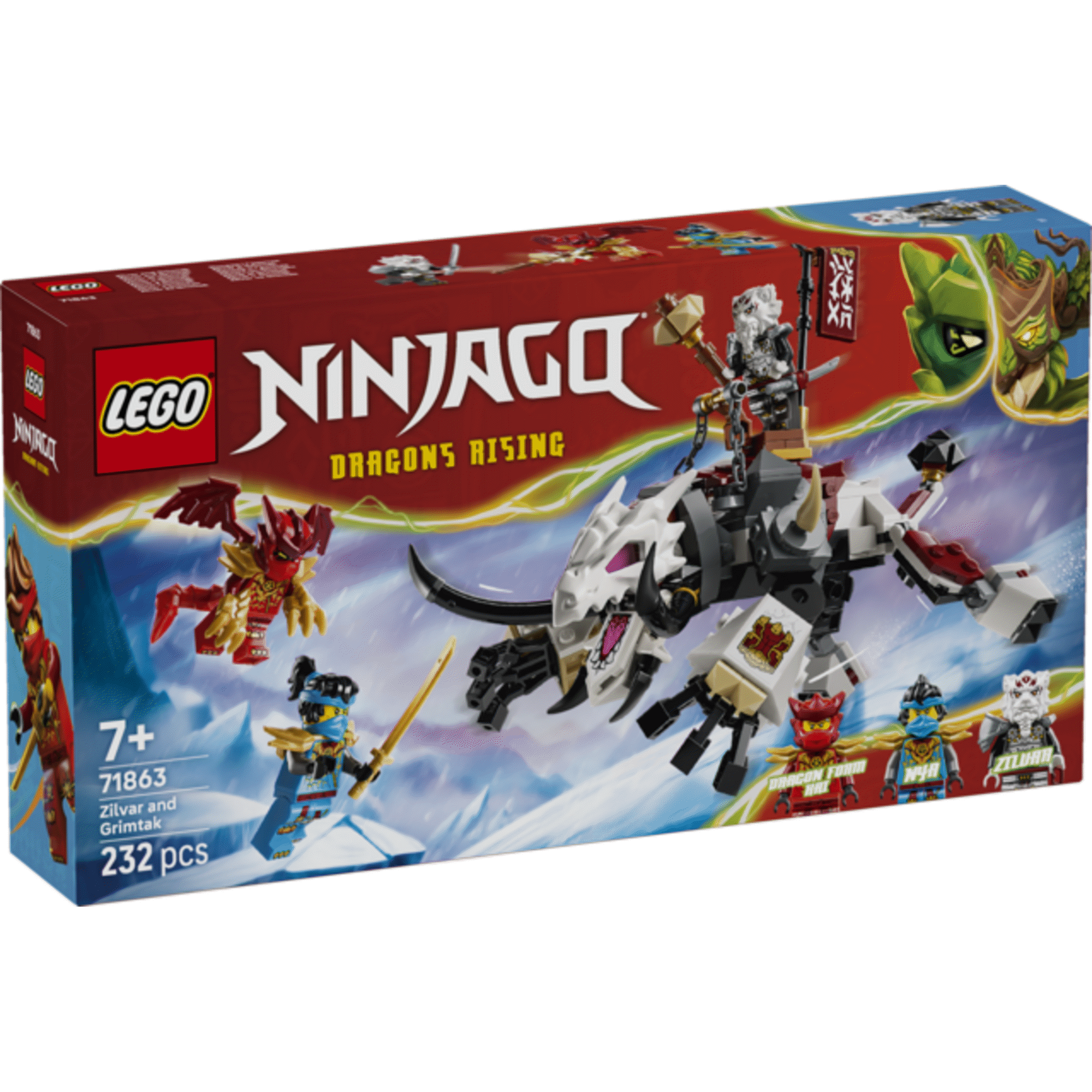 LEGO Ninjago - Zilvar e Grimtak, a Besta Drag&atilde;o - 71863