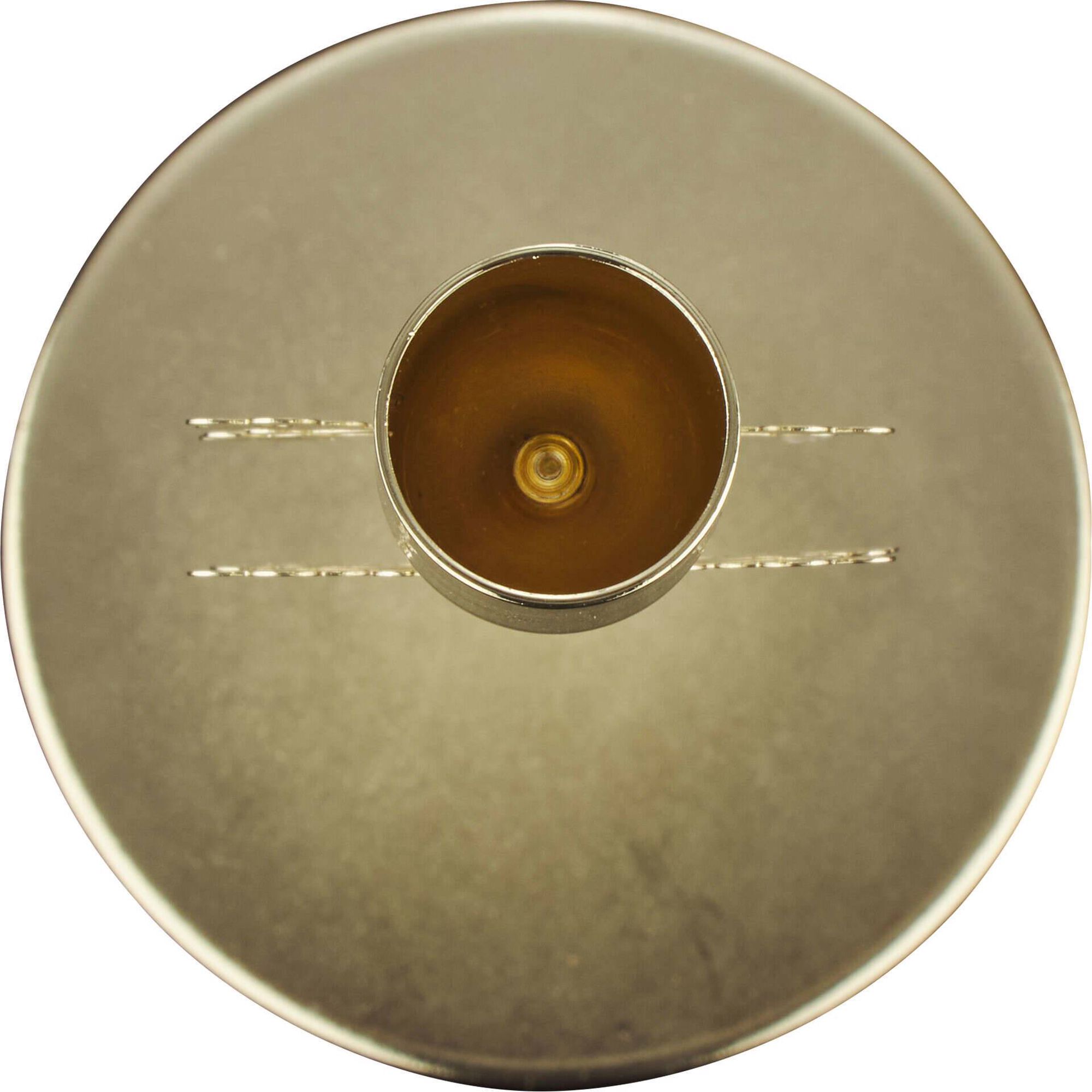 Castiçal Dourado 20cm Floco Neve