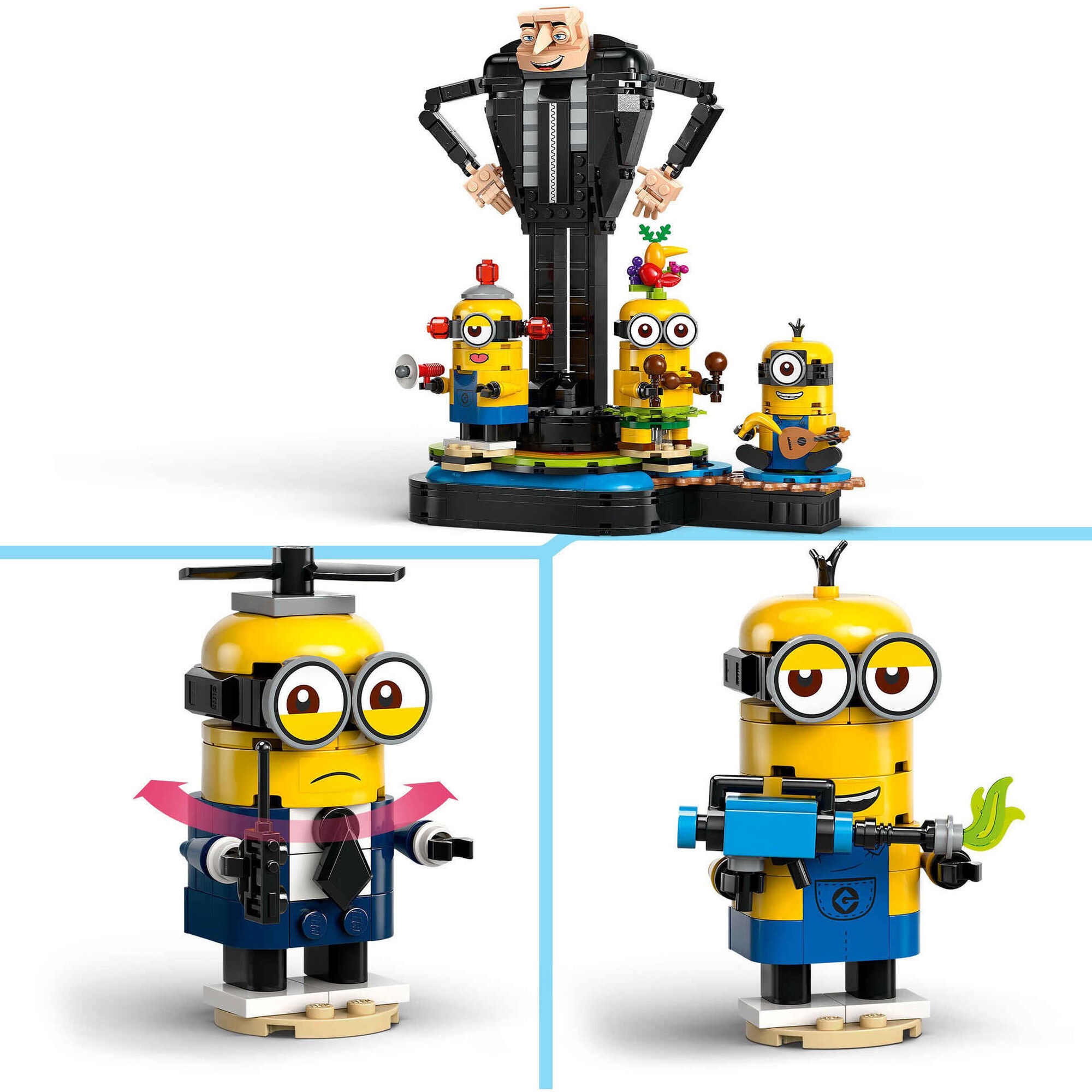 Gru e Minions Construídos com Peças - 75582