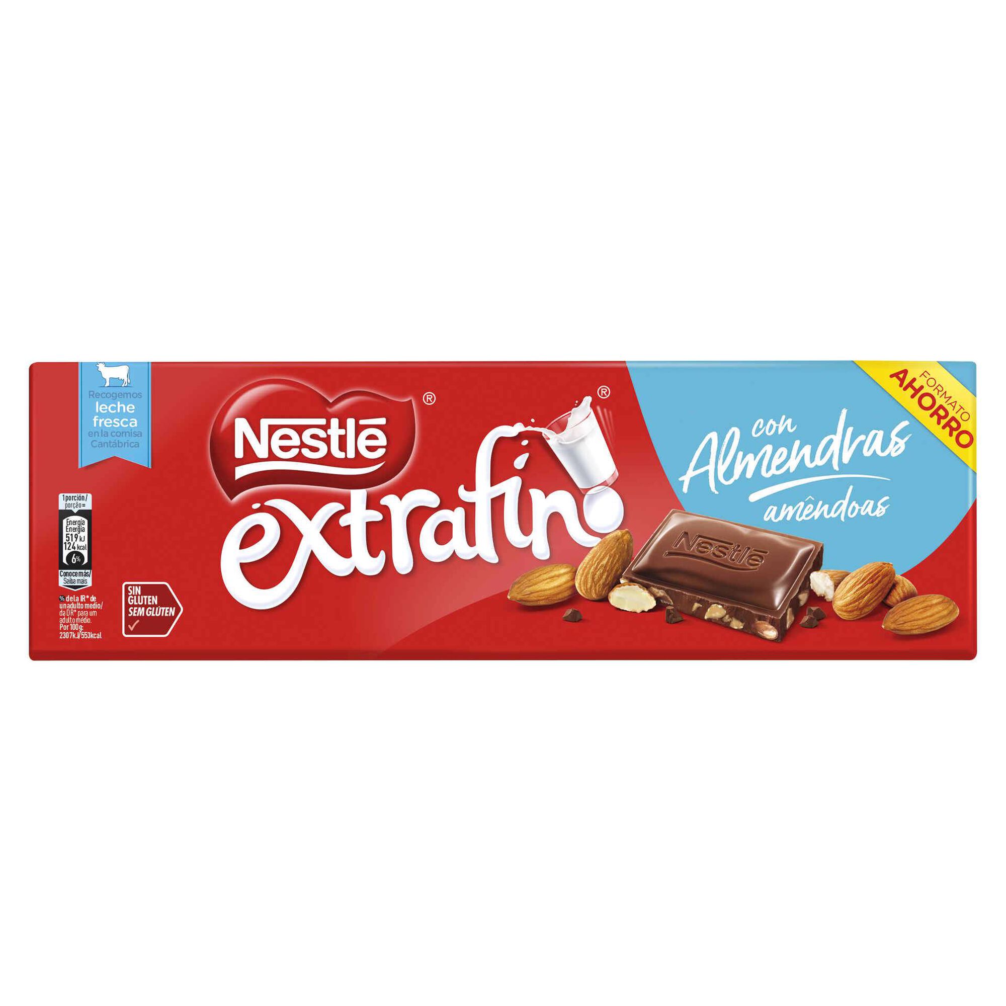 Tablete de Chocolate de Leite Extrafino com Amêndoa sem Glúten Tablete de Chocolate de Leite Extrafino com Amêndoa sem Glúten