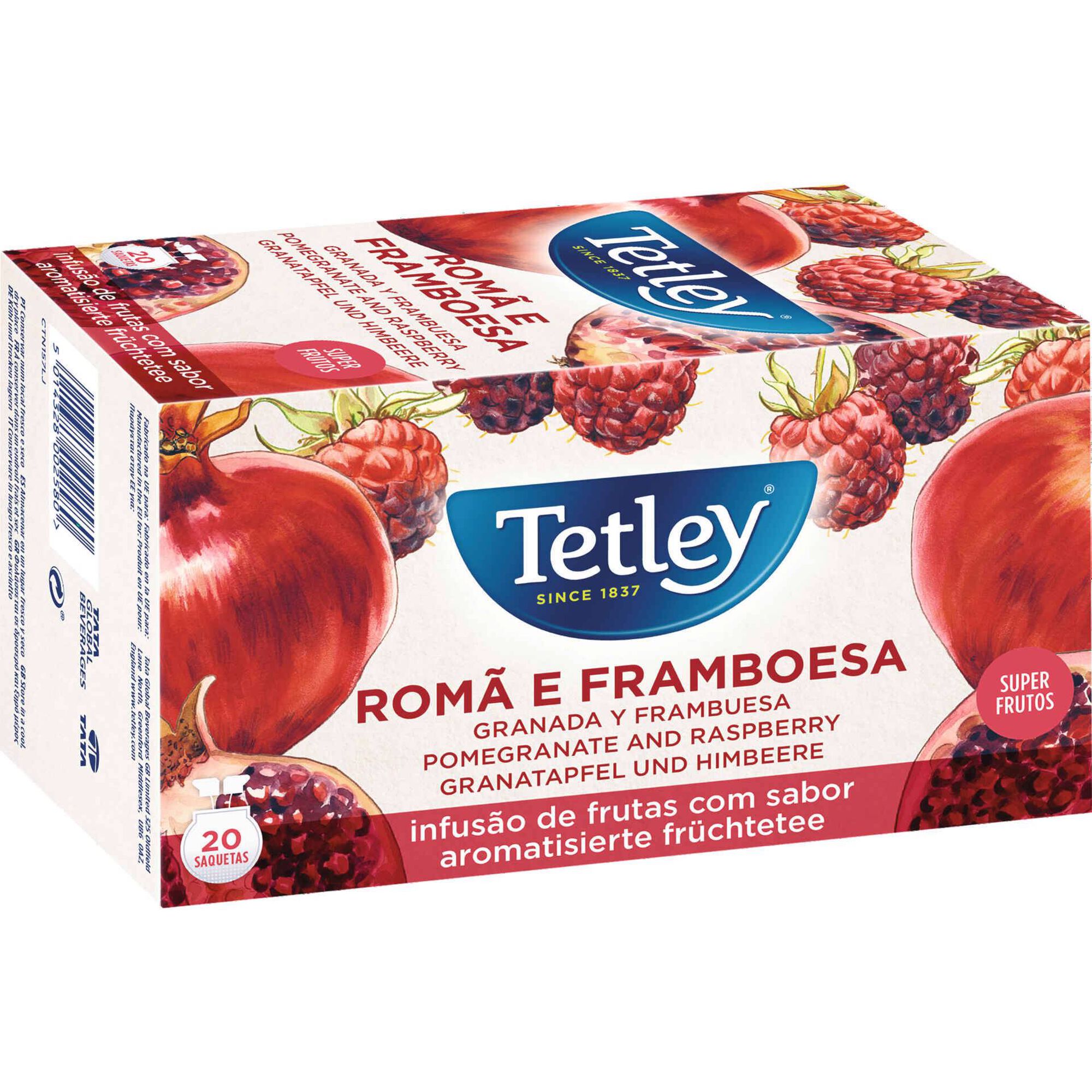 Infusão Romã e Framboesa Superfruits Saquetas