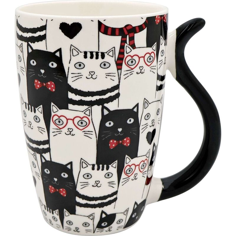 Caneca 390ml All Over Gatos Kasa
